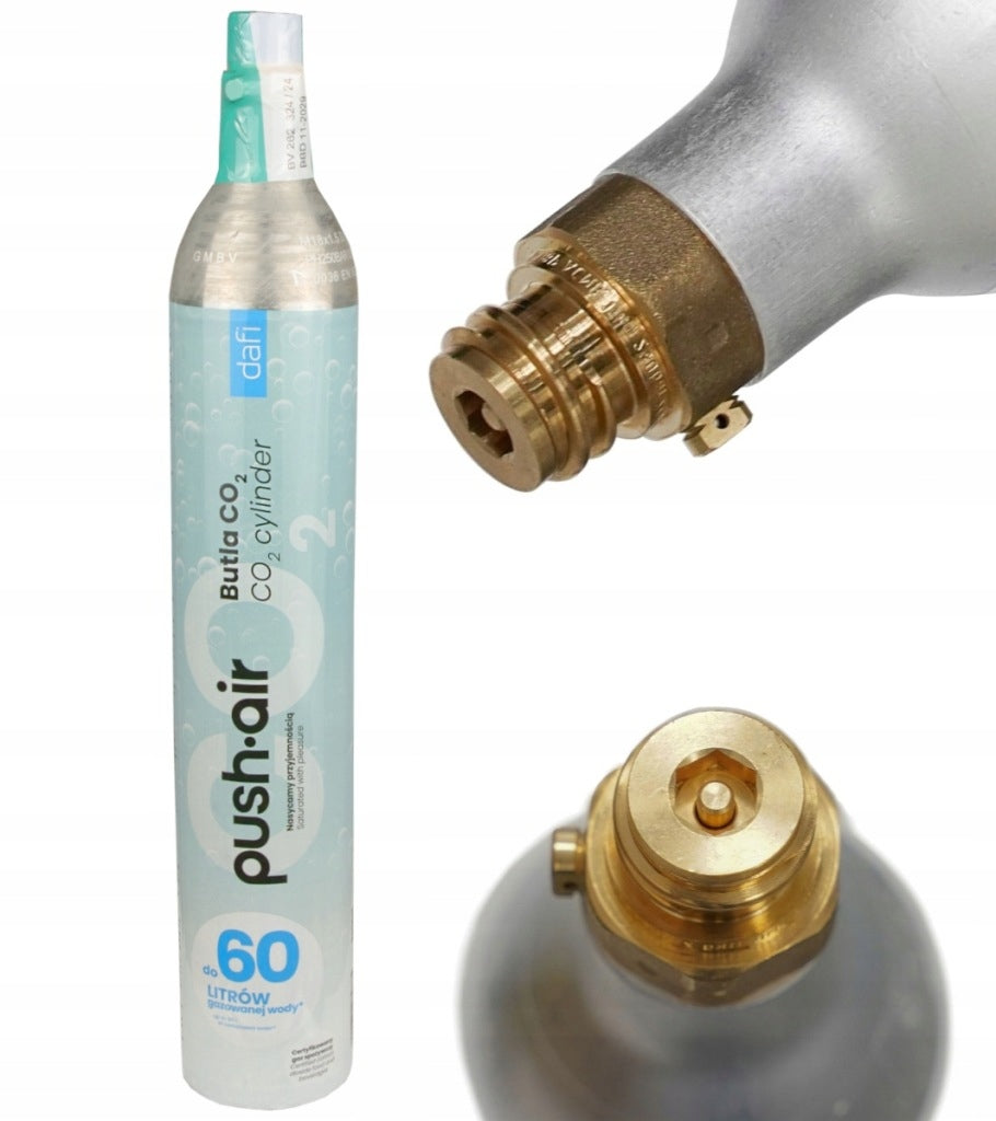 CARTRIDGE CO2 CYLINDER FOR PUSHAIR SATURATOR DAFI Manufacturer code NABOJ.CO2.DAFI