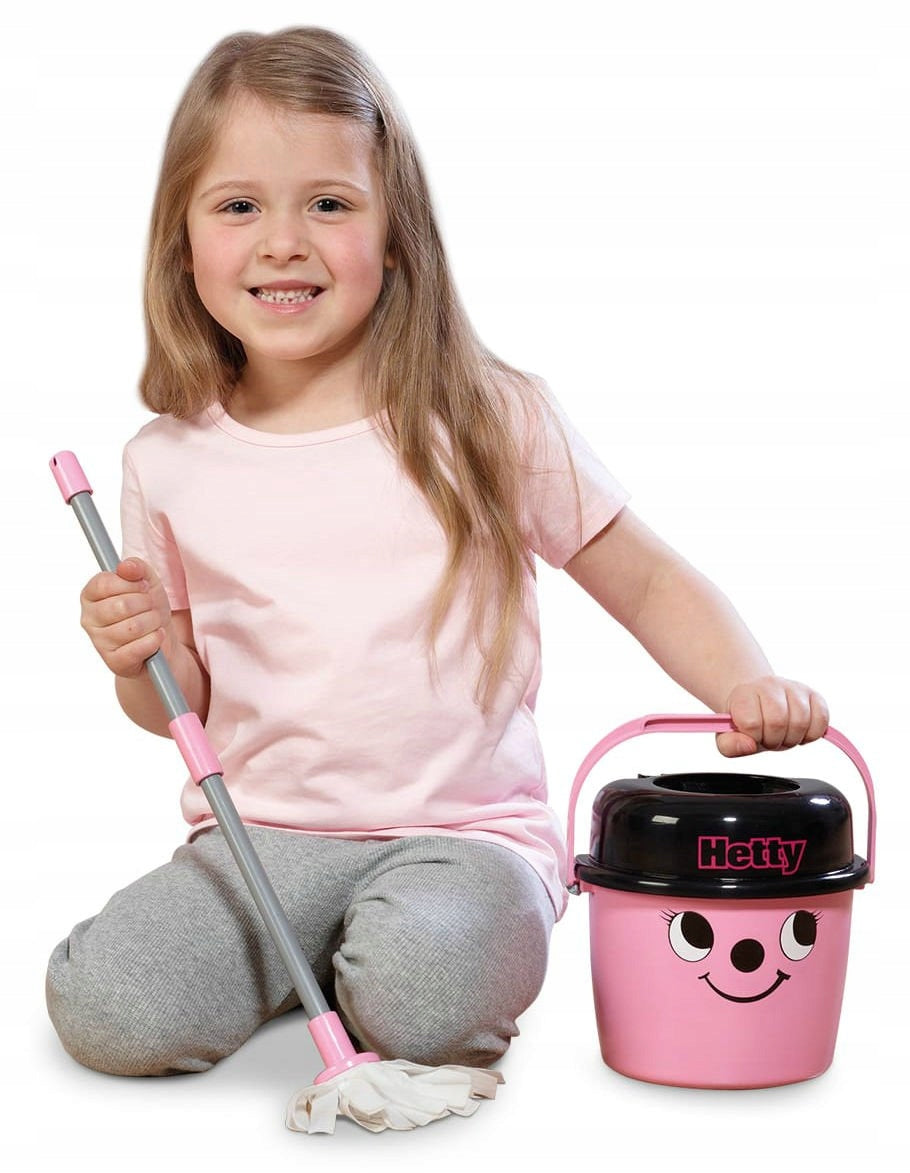 CASDON TOY MOP AND BUCKET HETTY LITTLE HELPER FOR KIDS PINK Brand Casdon