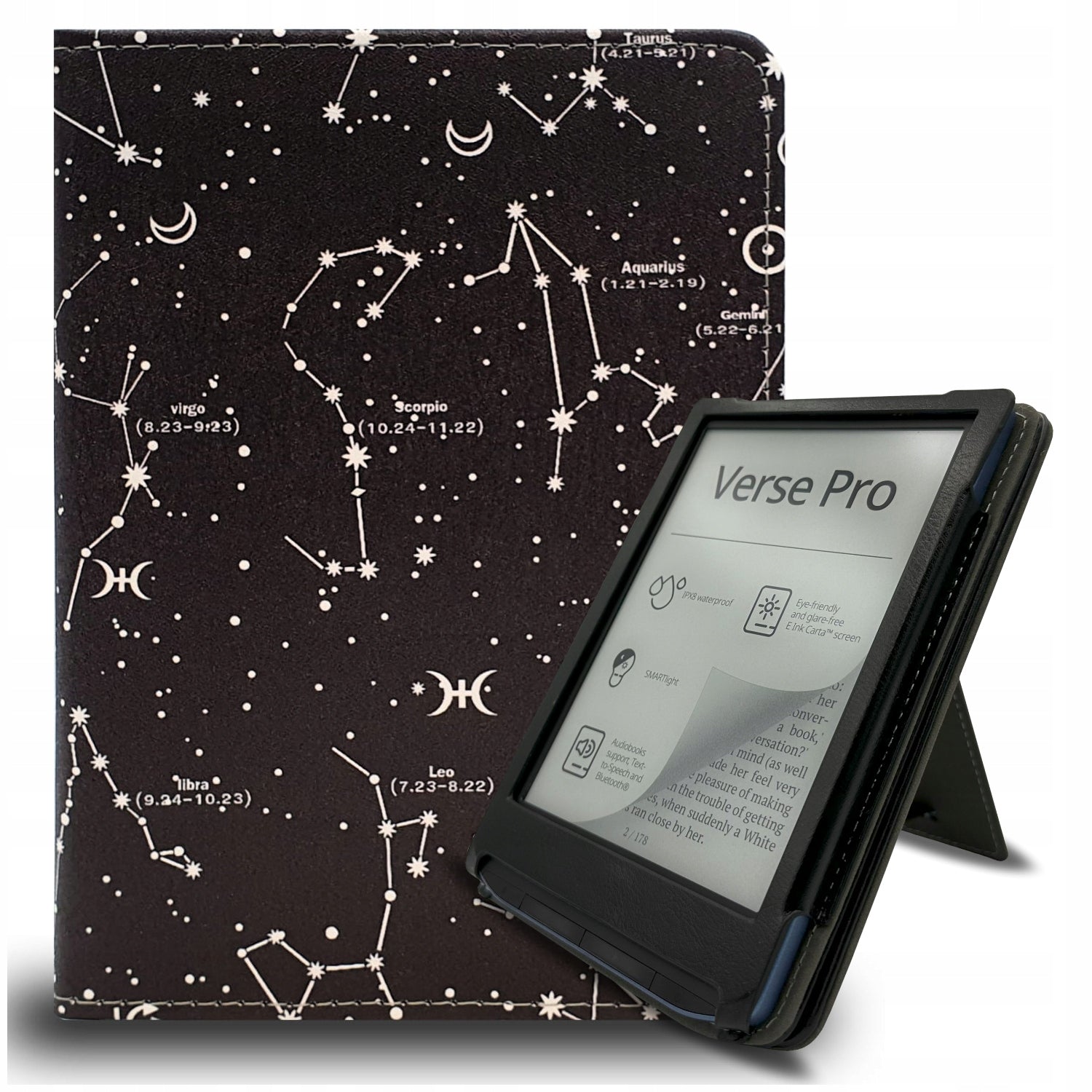 CASE COVER FOR POCKETBOOK VERSE: PRO / LITE / PRO COLOR / GoBOOK: 2.0, 3.0