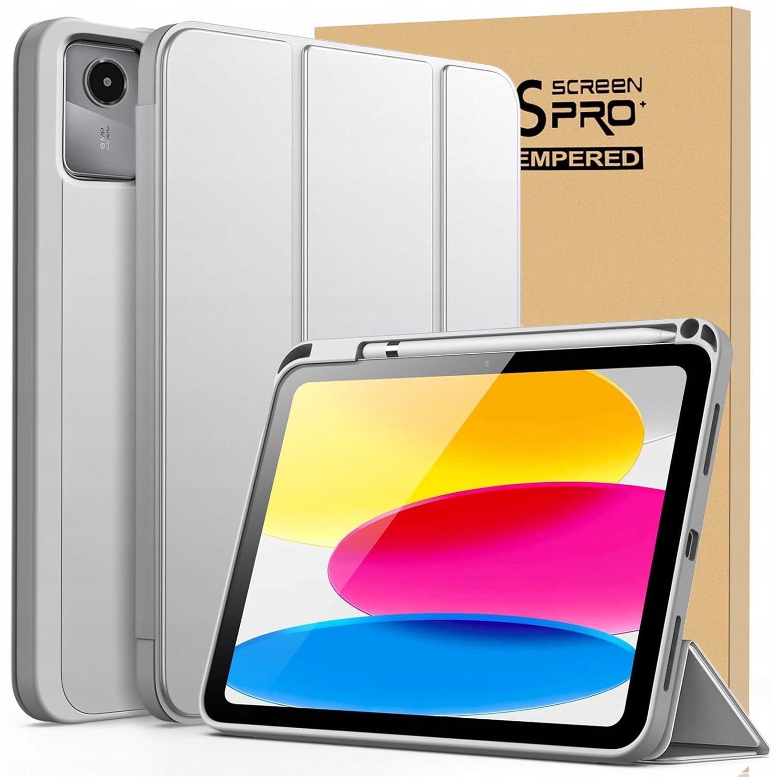 CASE FOR LENOVO Idea Tab 11" 2025 FLIP CASE with Stylus Holder + GLASS Manufacturer code IPAD18 silikonowe silicone