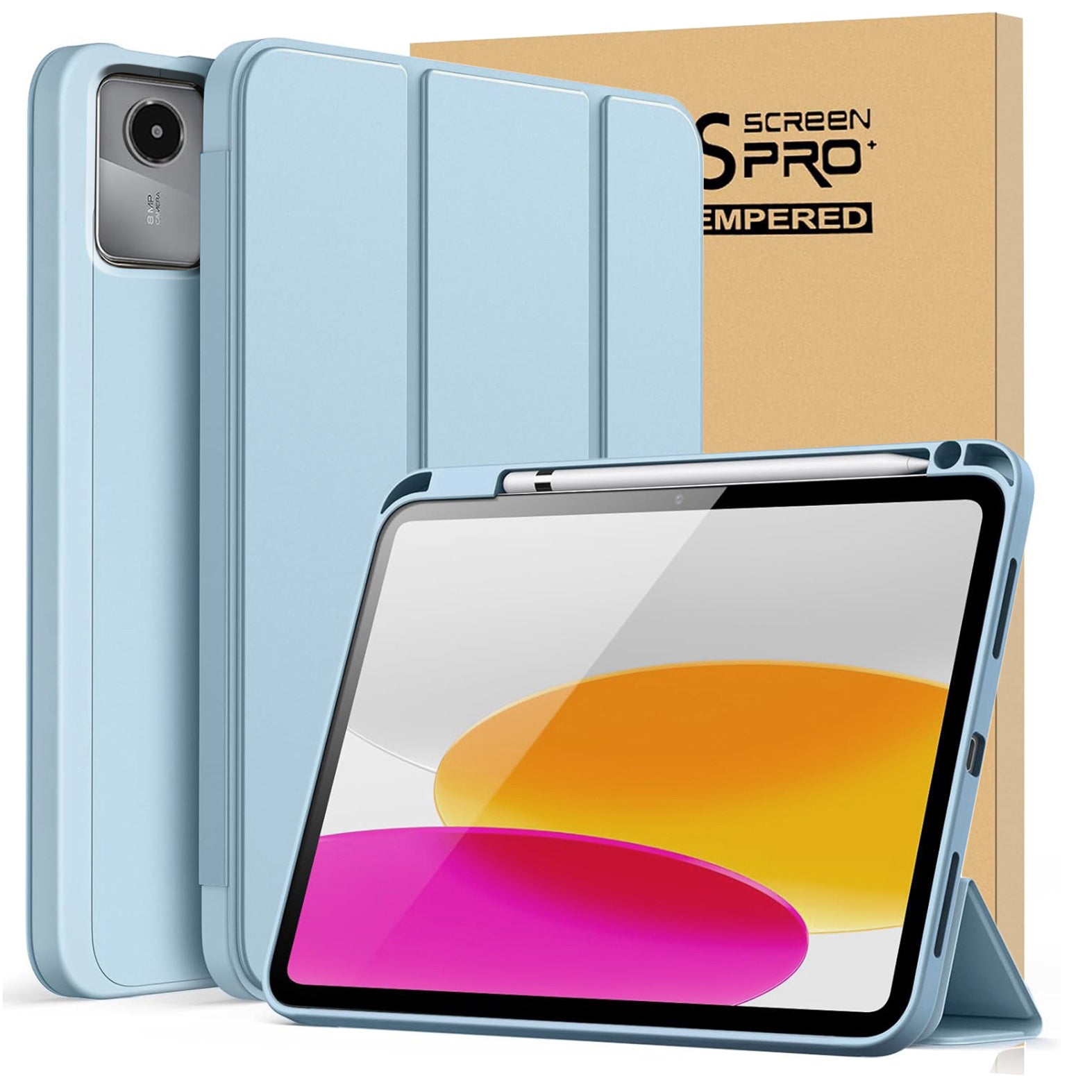CASE FOR LENOVO Idea Tab 11" 2025 FLIP CASE with Stylus Holder + GLASS