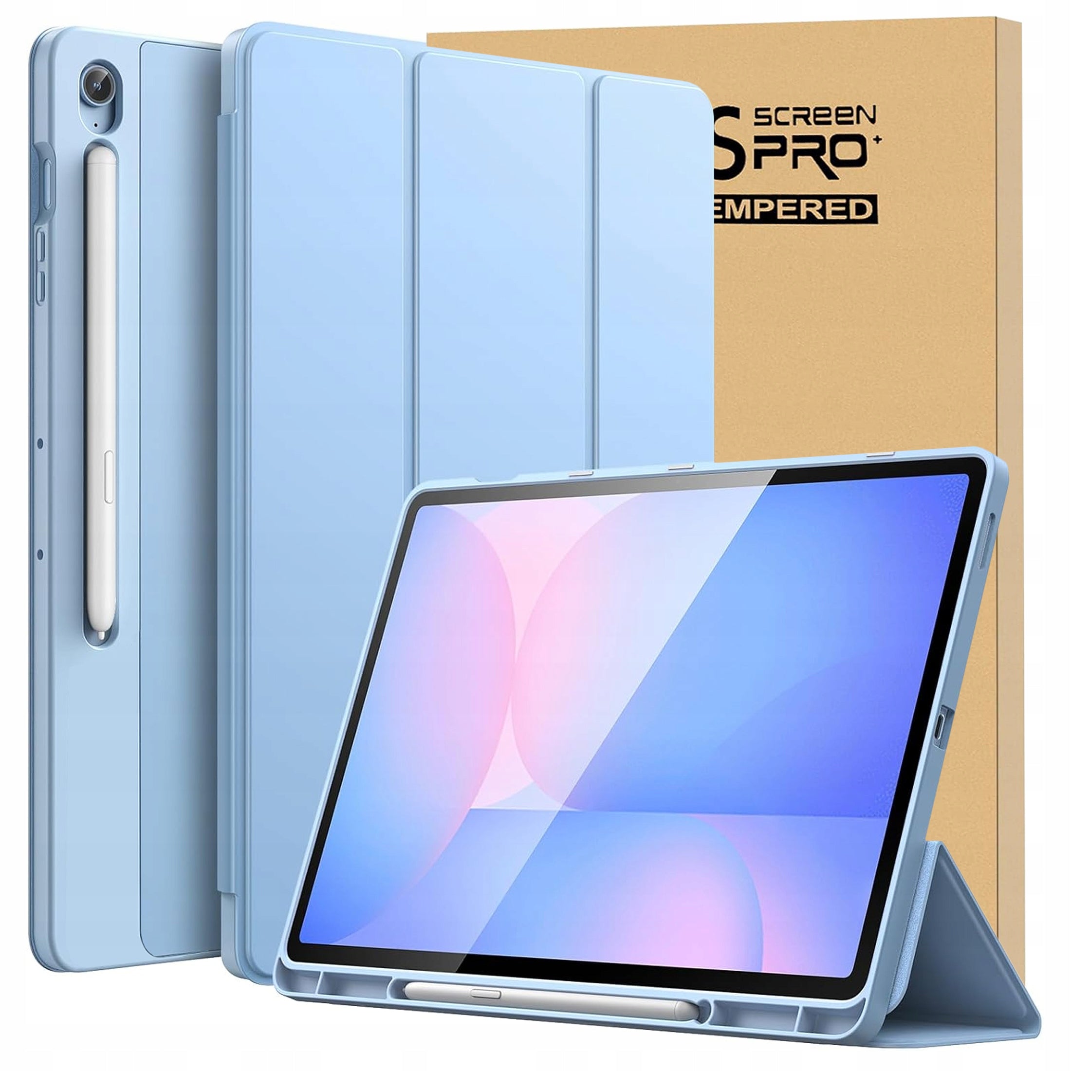 CASE FOR SAMSUNG GALAXY TAB S10 LITE / S10 FE / S9 / S9 FE + GLASS