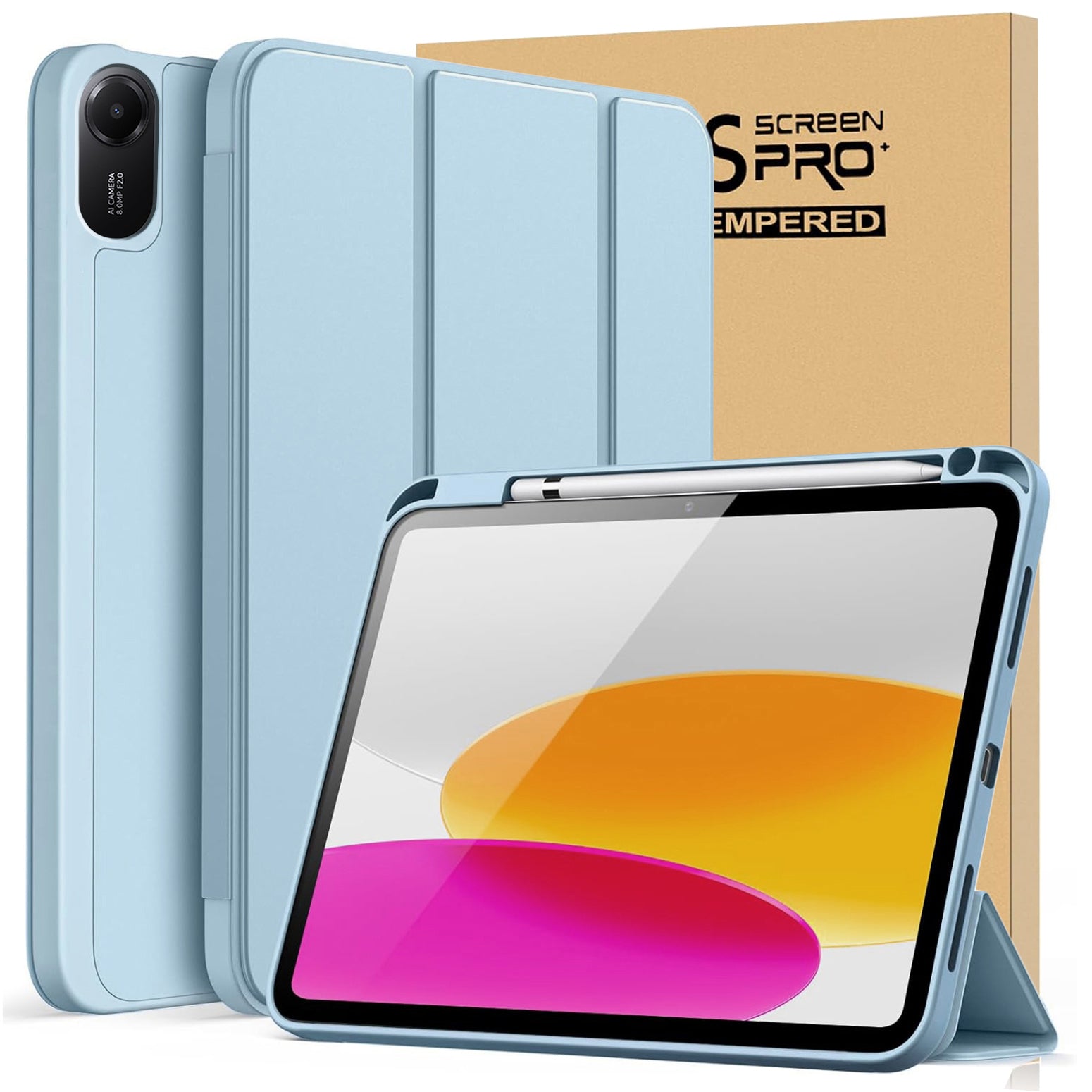 CASE FOR XIAOMI REDMI PAD 2 11" WITH FLAP CASE with Stylus Holder + GLASS