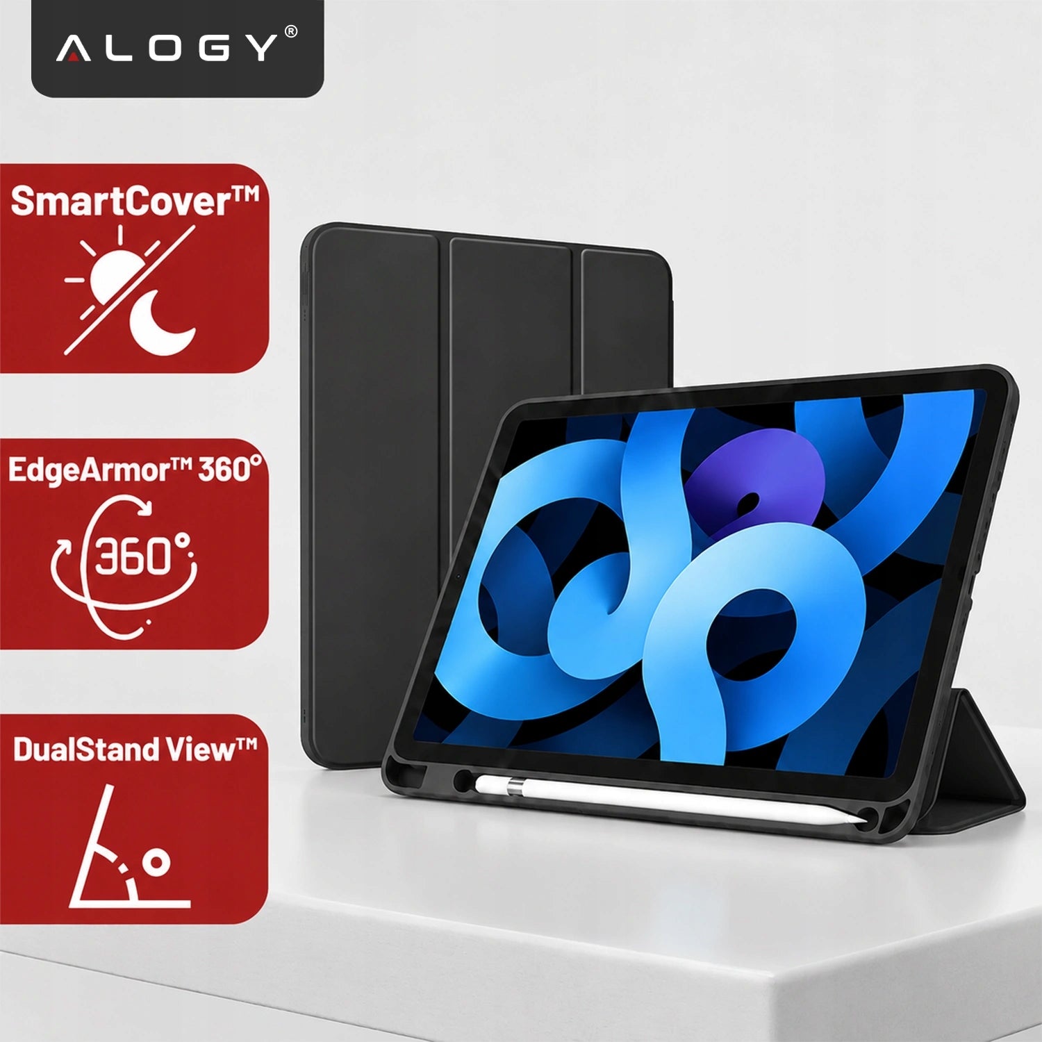 CASE SMART CASE COVER FOR APPLE IPAD 10.2 7 8 9 GEN BLACK WITH FLAP Fits model iPad 10.2 2019 7 Gen iPad 10.2 2020 8 Gen iPad 10.2 2021 9 Gen
