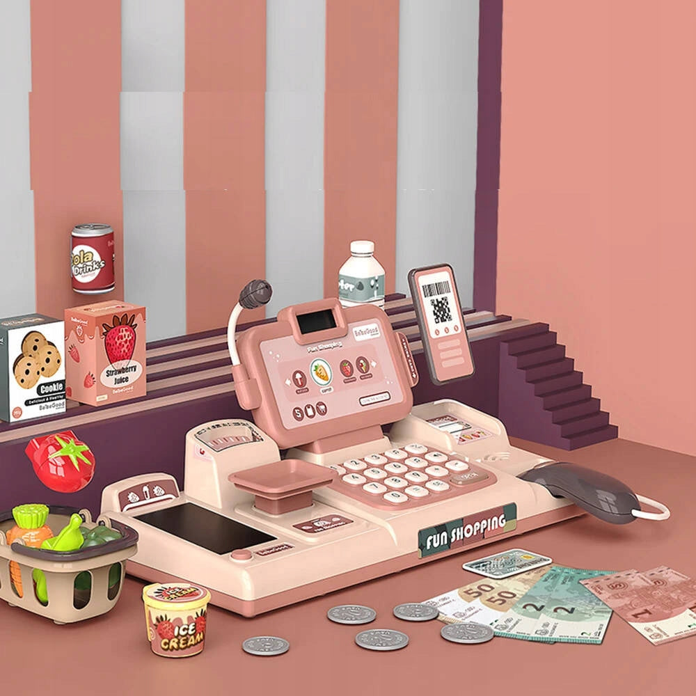 CASH REGISTER BASKET READER SCANS COUNTING PHONE PRODUCTS TAPE WEIGHT 25el Packaging status original