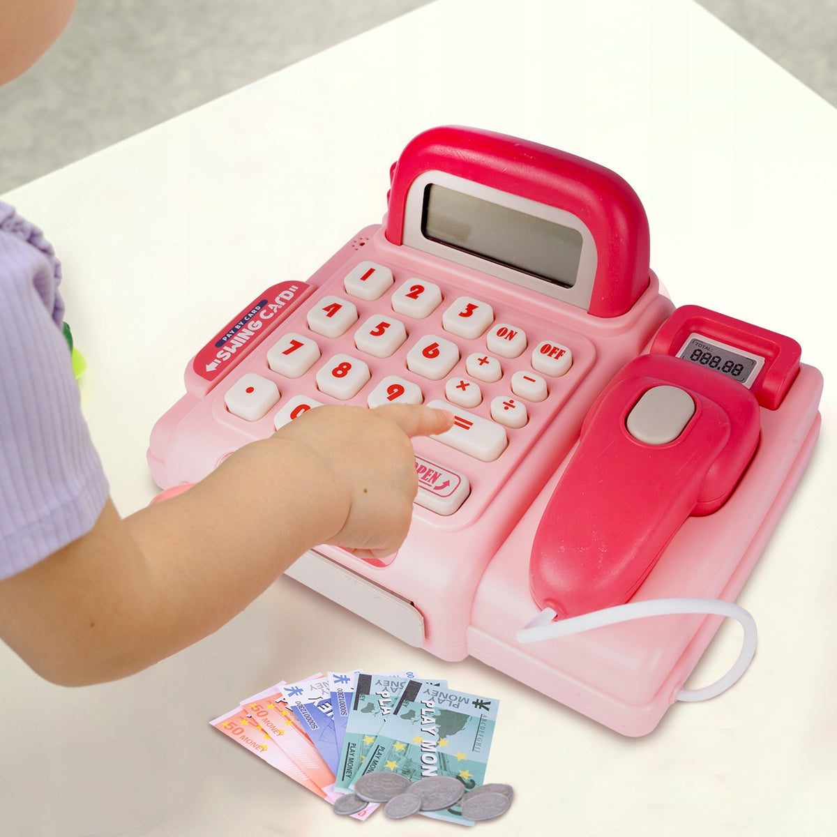 CASH REGISTER FOR CHILDREN SOUND SCANNER CALCULATOR ACCESSORIES SET Packaging status original