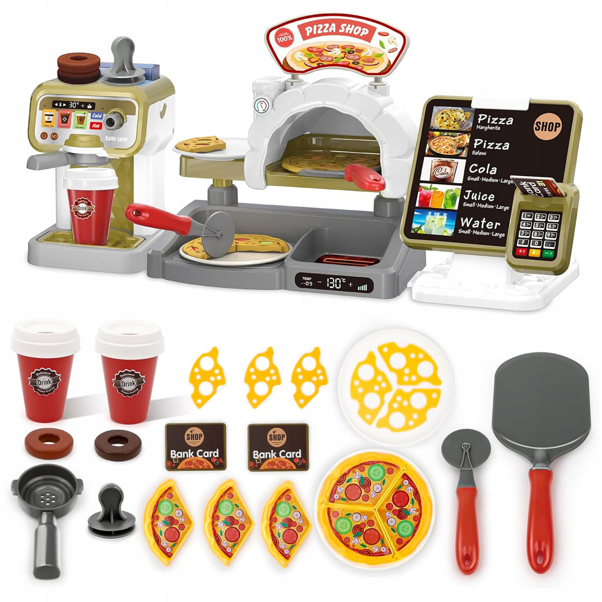 CASH REGISTER FOR CHILDREN WITH SOUND PIZZA OVEN EXPRESS LARGE SET 27EL Brand Stator