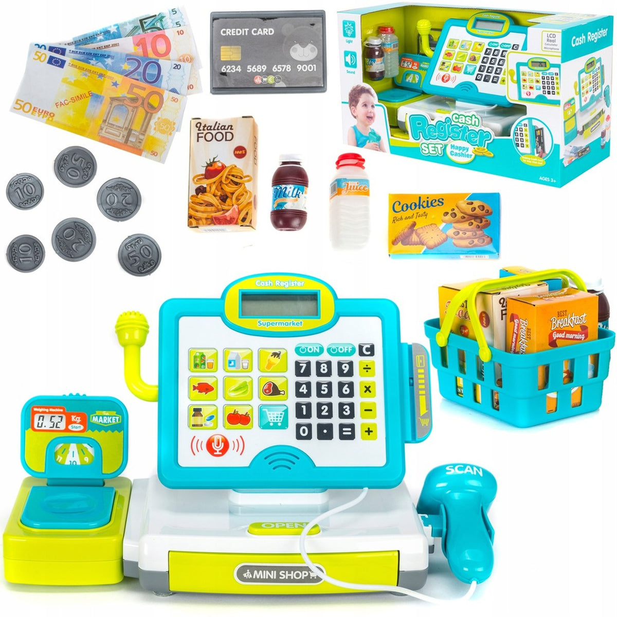 CASH REGISTER INTERACTIVE STORE FOR CHILDREN SUPERMARKET MATADI