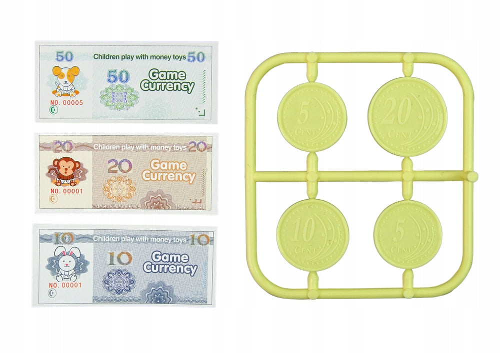 CASH REGISTER SCALE BATTERY-OPERATED SCANNER BANKNOTES`TOY FOR CHILD SOUND Manufacturer code 512029