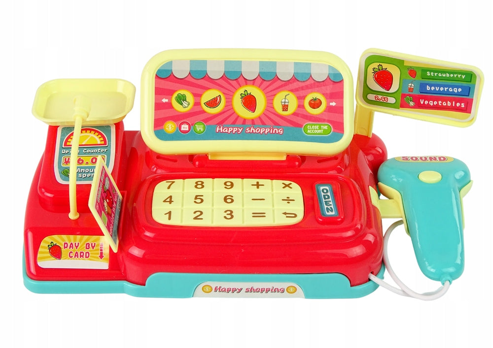 CASH REGISTER SCALE BATTERY-OPERATED SCANNER BANKNOTES`TOY FOR CHILD SOUND Packaging status original