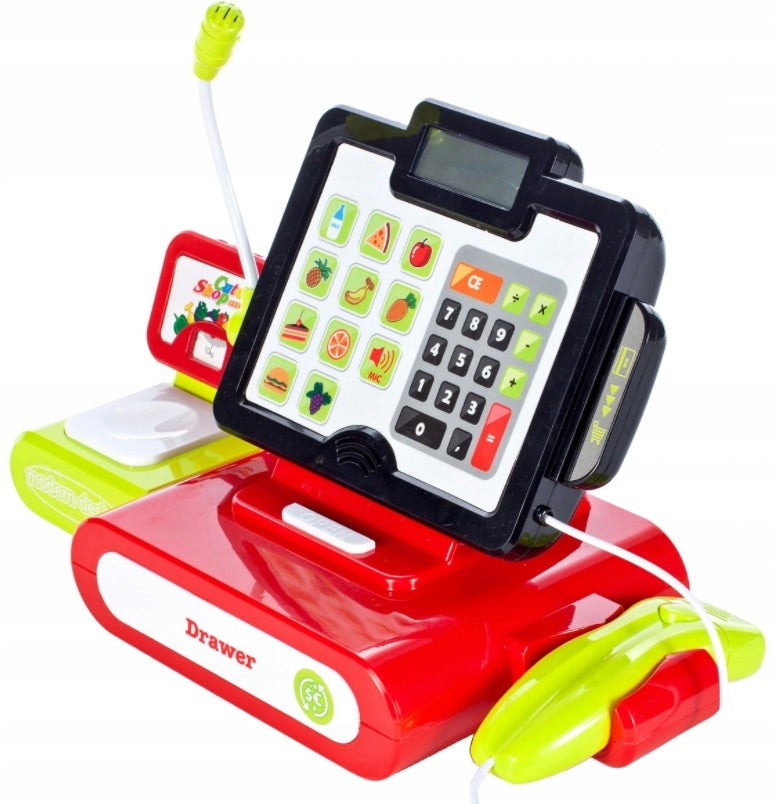 CASH REGISTER SHOP FOR CHILDREN PANEL ACCESSORIES SCALE SCANNER BANKNOTES LCD Brand Stator