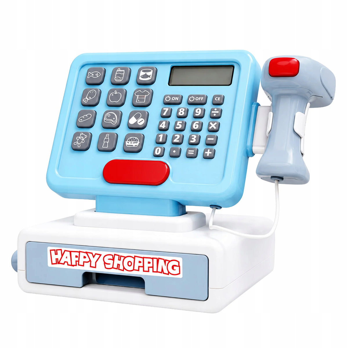 CASH REGISTER TOY XXL SCANNER SCALE CALCULATOR BASKET SOUNDS Manufacturer code RC-K-2830