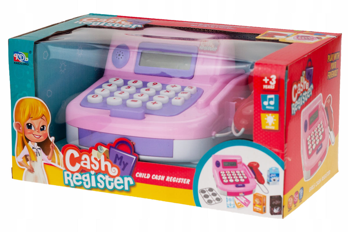 CASH REGISTER WITH SCANNER TOY SHOP FOR CHILDREN MONEY EAN (GTIN) 5906186719352