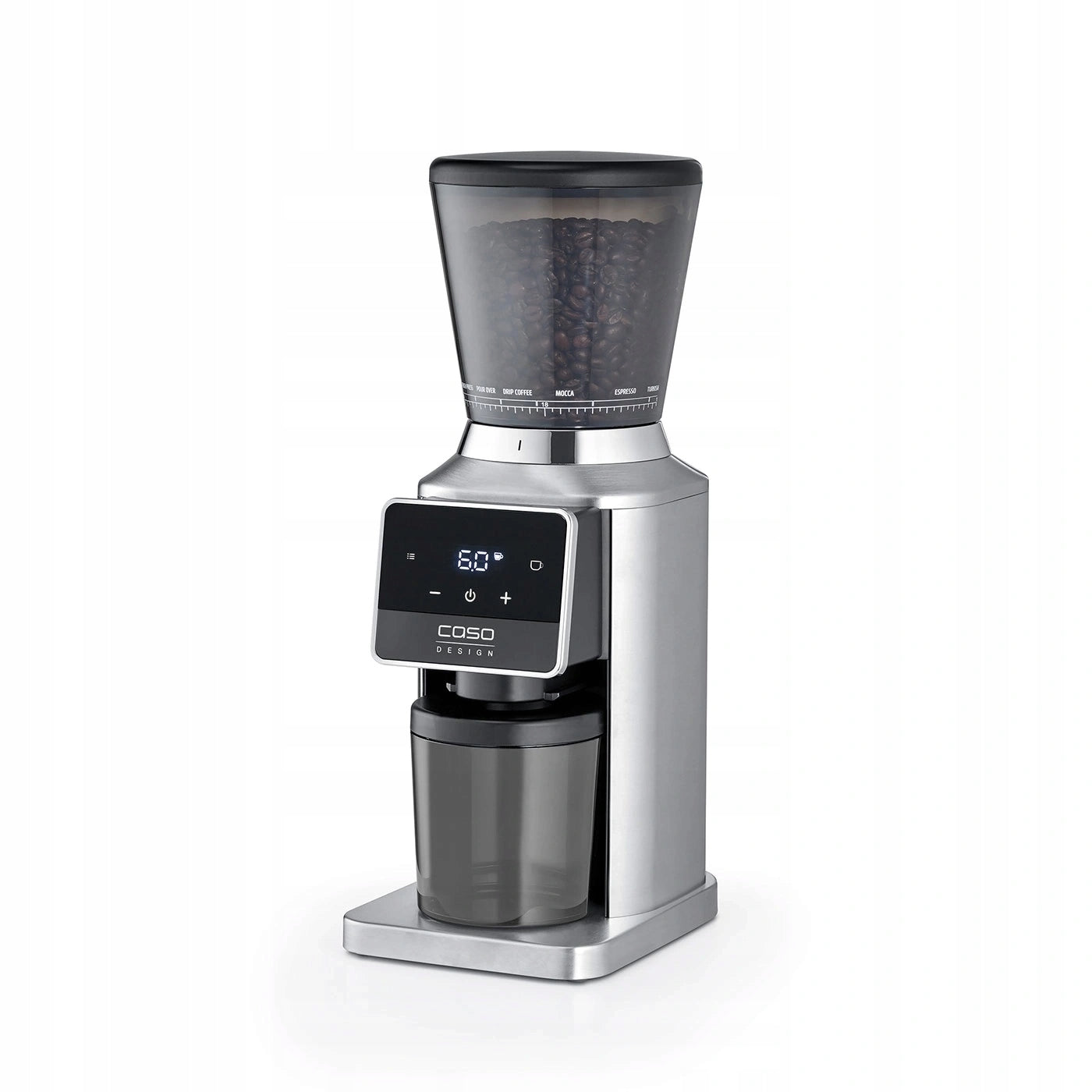 CASO BaristaChef Inox Pro Coffee Grinder 34 Degrees, 180W Packaging status original