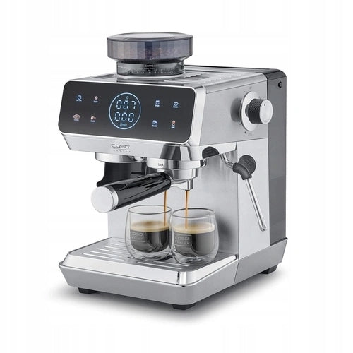 CASO EspressoGourmet & Grind – flask coffee maker with steel grinder, 20 bar
