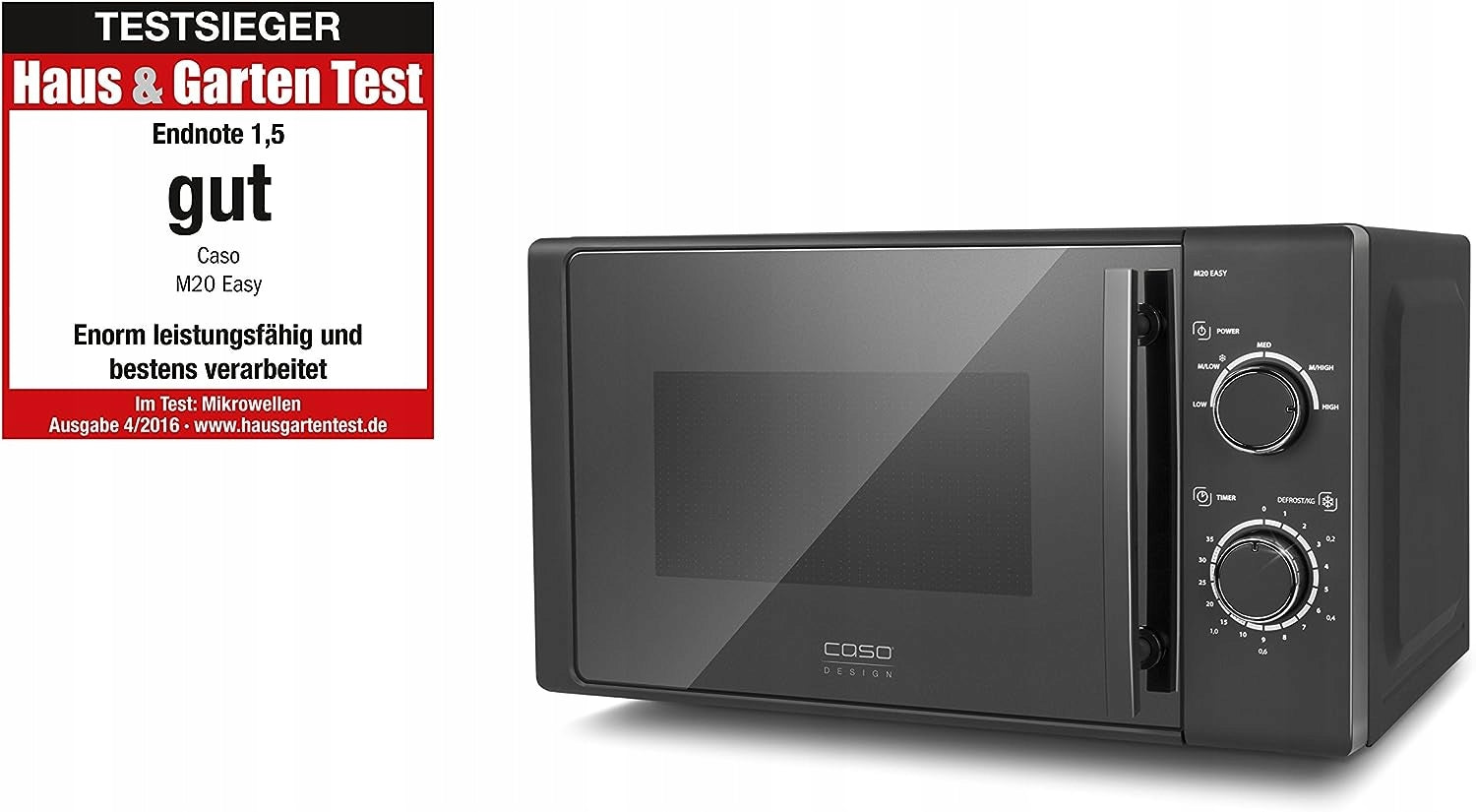 CASO M20 EASY Freestanding Microwave Oven, 700W, 20L EAN (GTIN) 4038437033090