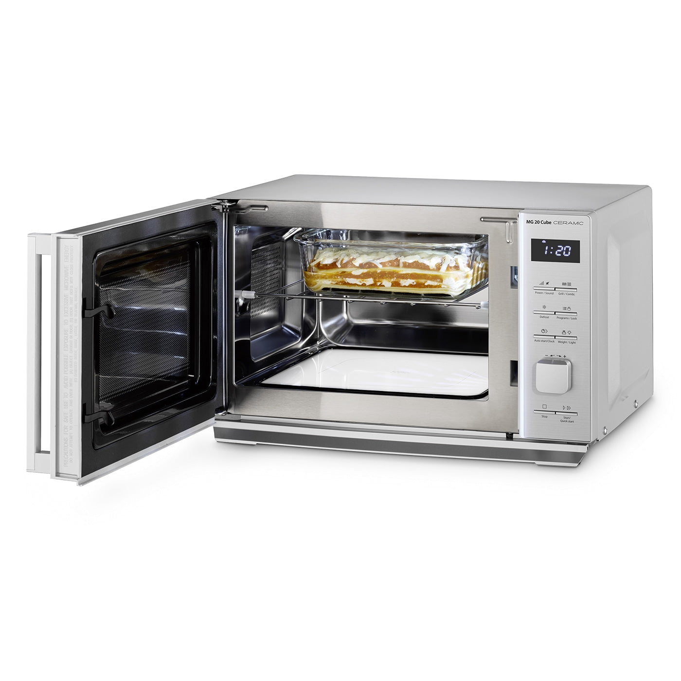 CASO MG 20 CUBE CERAMIC Freestanding Microwave Oven 2000W 20l 3325 Manufacturer code 3325