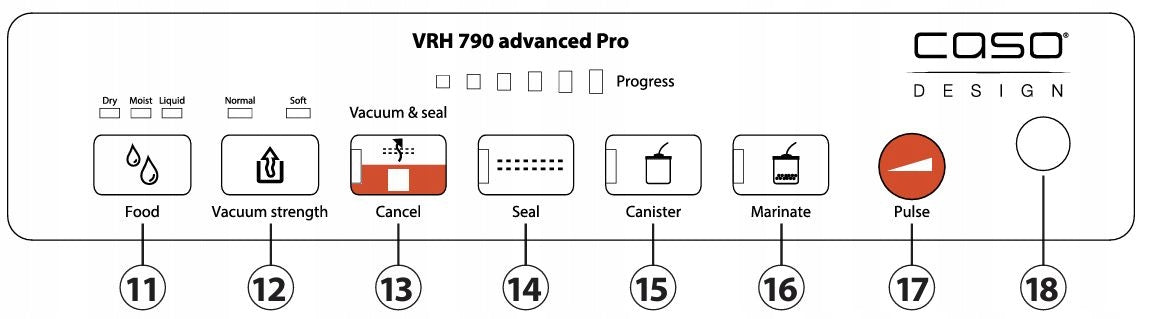 CASO VRH790 Advanced Vacuum Welding Machine For Food And Liquid Packaging Model VRH 790 Advanced