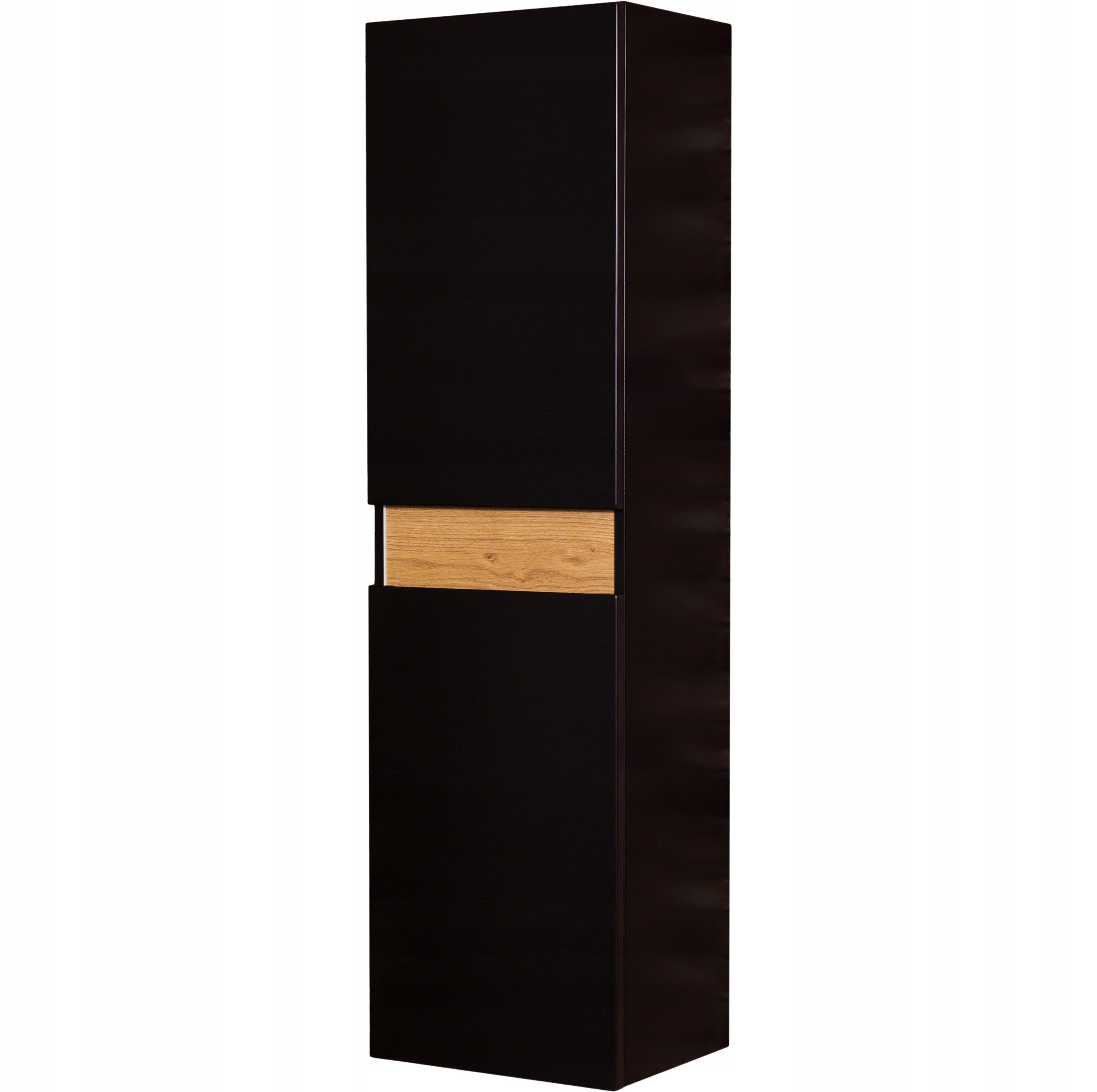 CASSINI Bathroom Furniture Black Bookcase High