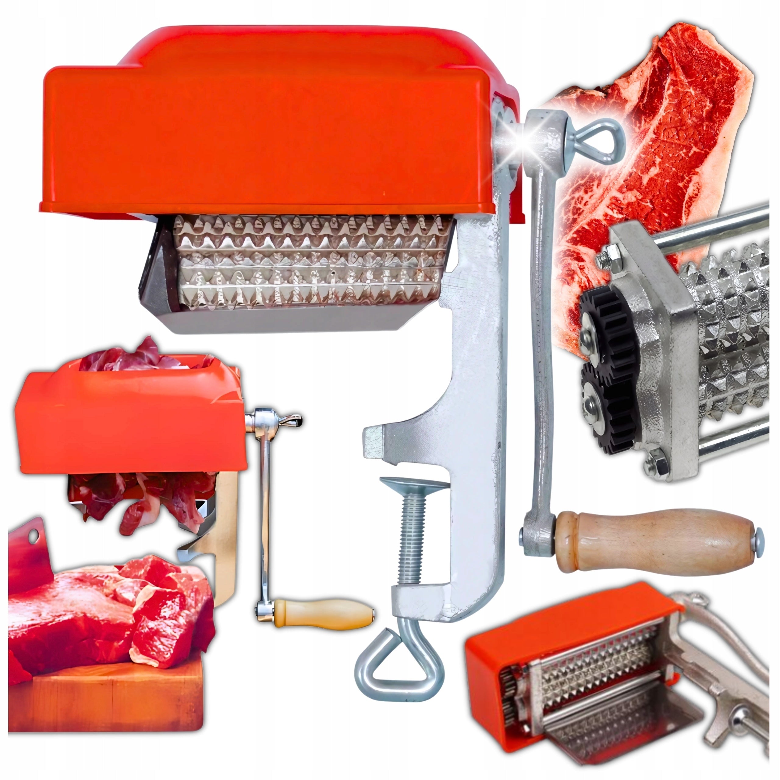 CAST IRON CUTTER MANUAL MEAT GRINDER CUTTER STEAK BREAKER