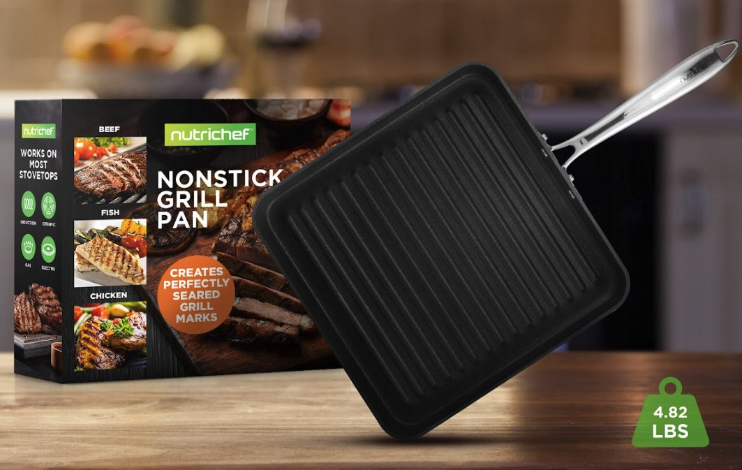 CAST IRON GRILL PAN RIBBED 28CM GRILL GAS OVEN Manufacturer code NCGRP38