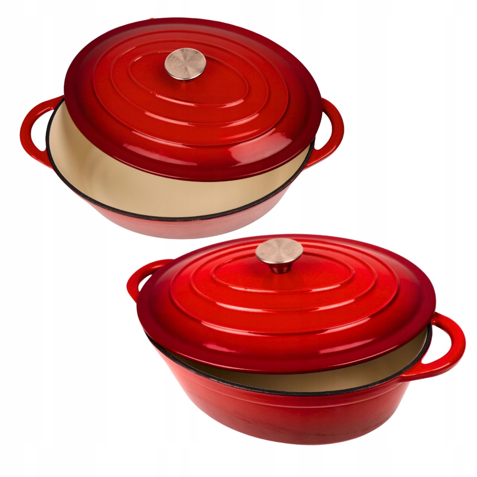 CAST IRON Geese Enamel HAGE 6L Red Gas Induction Oven Brand HAGE