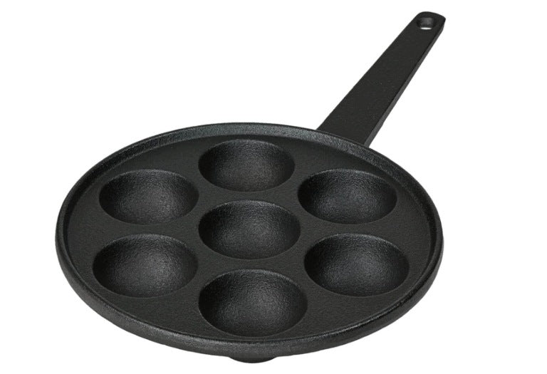 CAST IRON PAN FOR MINI PANCAKES TAKOYAKI 7 HOLES INDUCTION