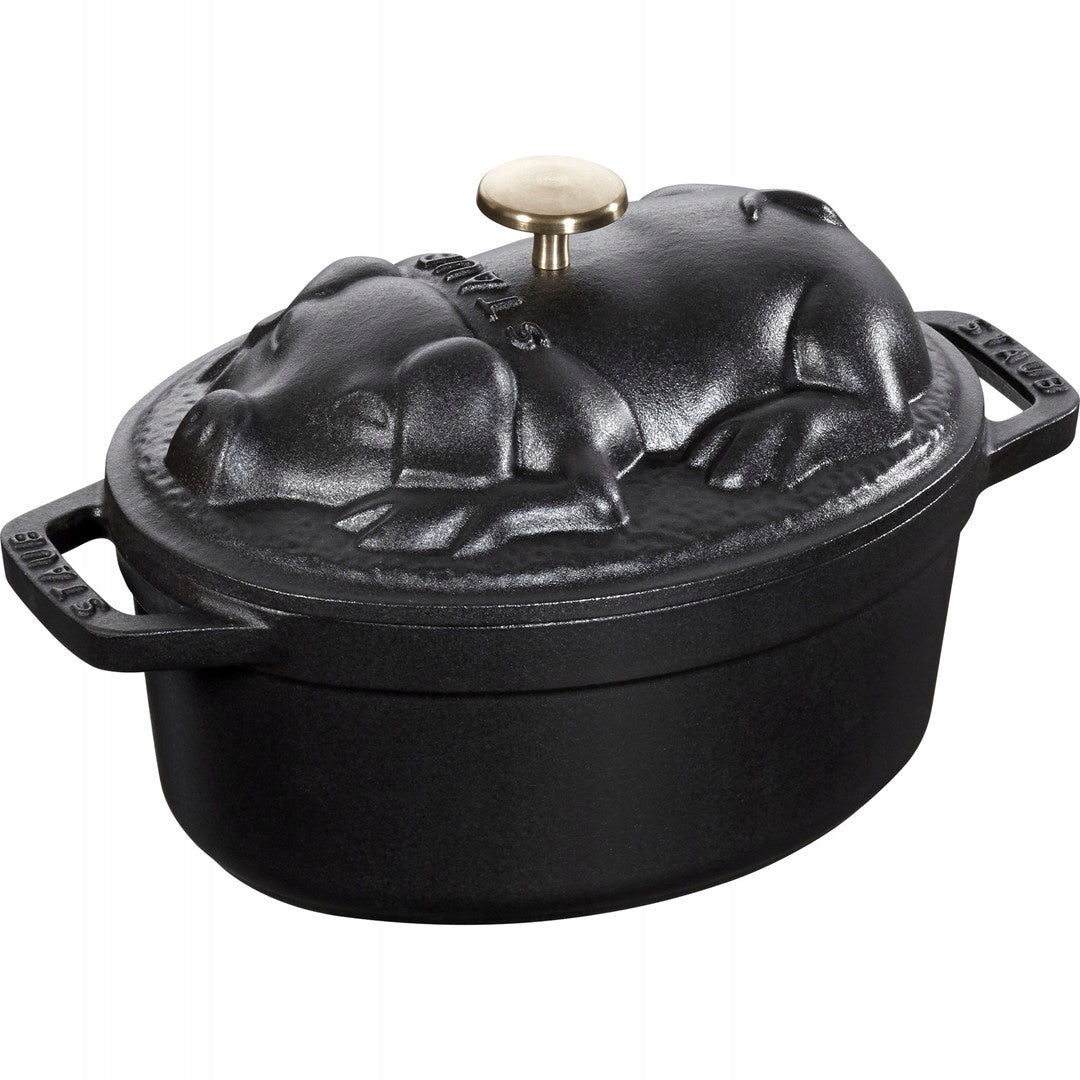 CAST IRON PAN PIG STAUB SPECIAL COCOTTE 1 L