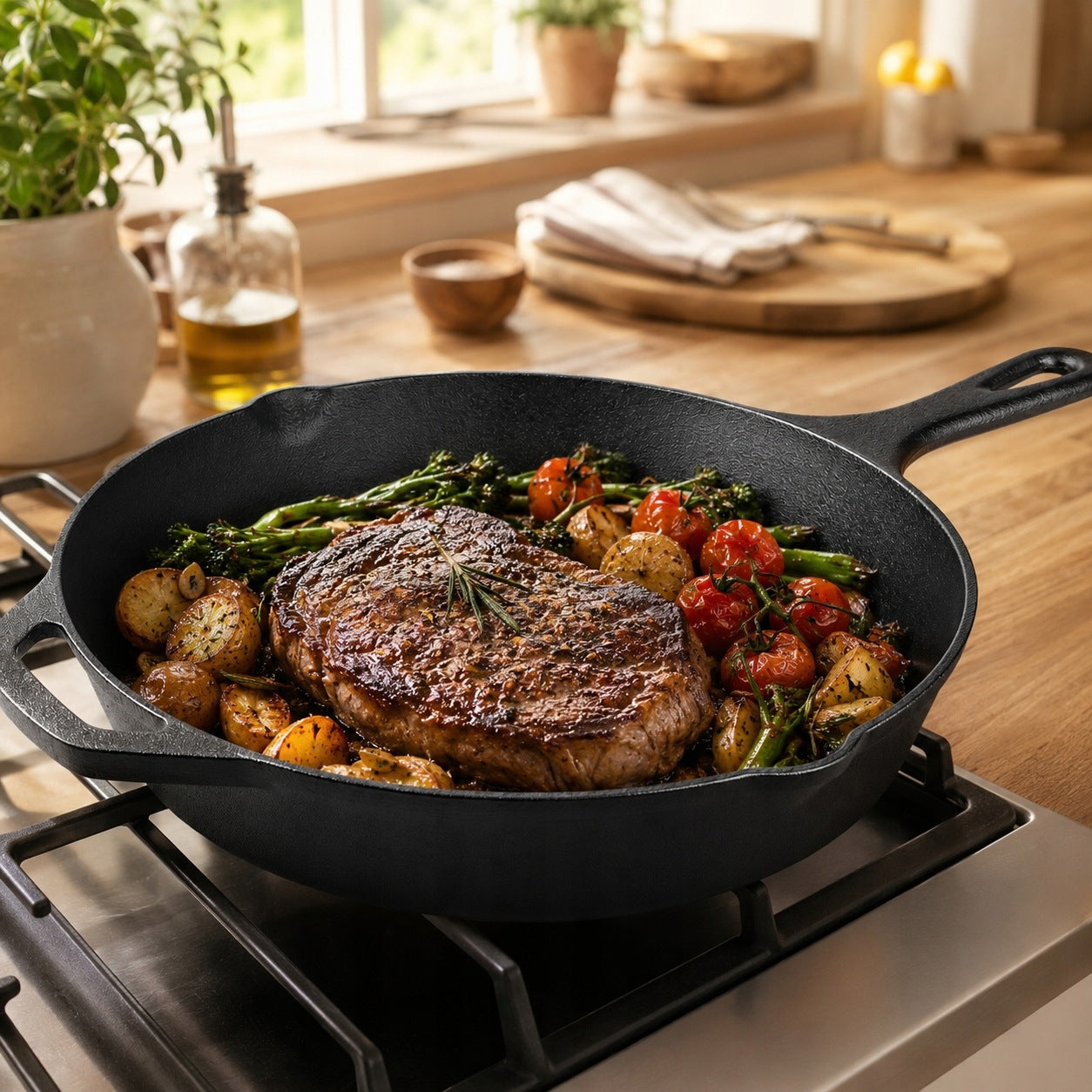 CAST IRON PAN TRADITIONAL 30CM INDUCTION GAS OVEN SILICONE HOLDER Manufacturer code 5905155009326