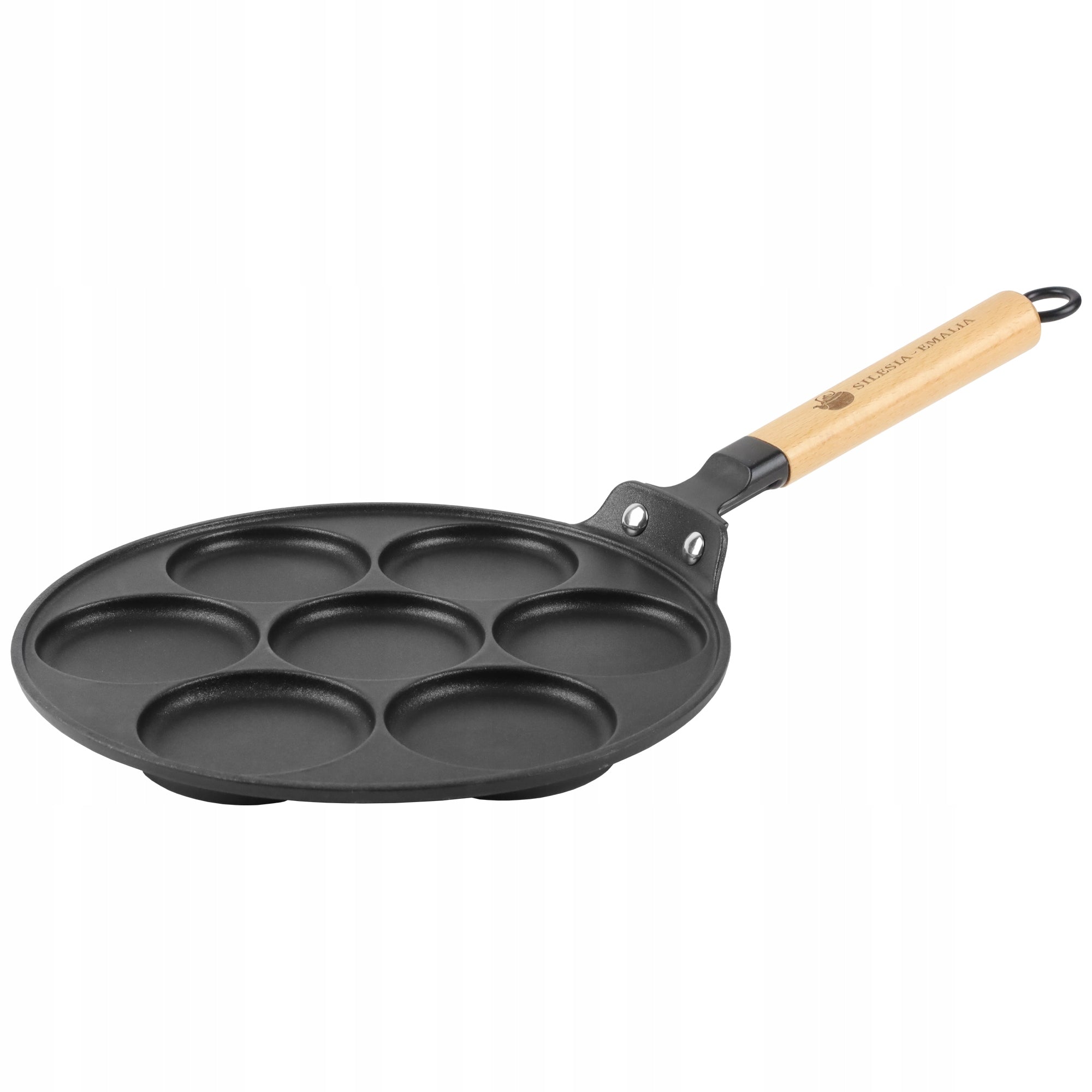 CAST IRON PANCAKE PANCAKES INDUCTION 27CM Brand Silesia Emalia