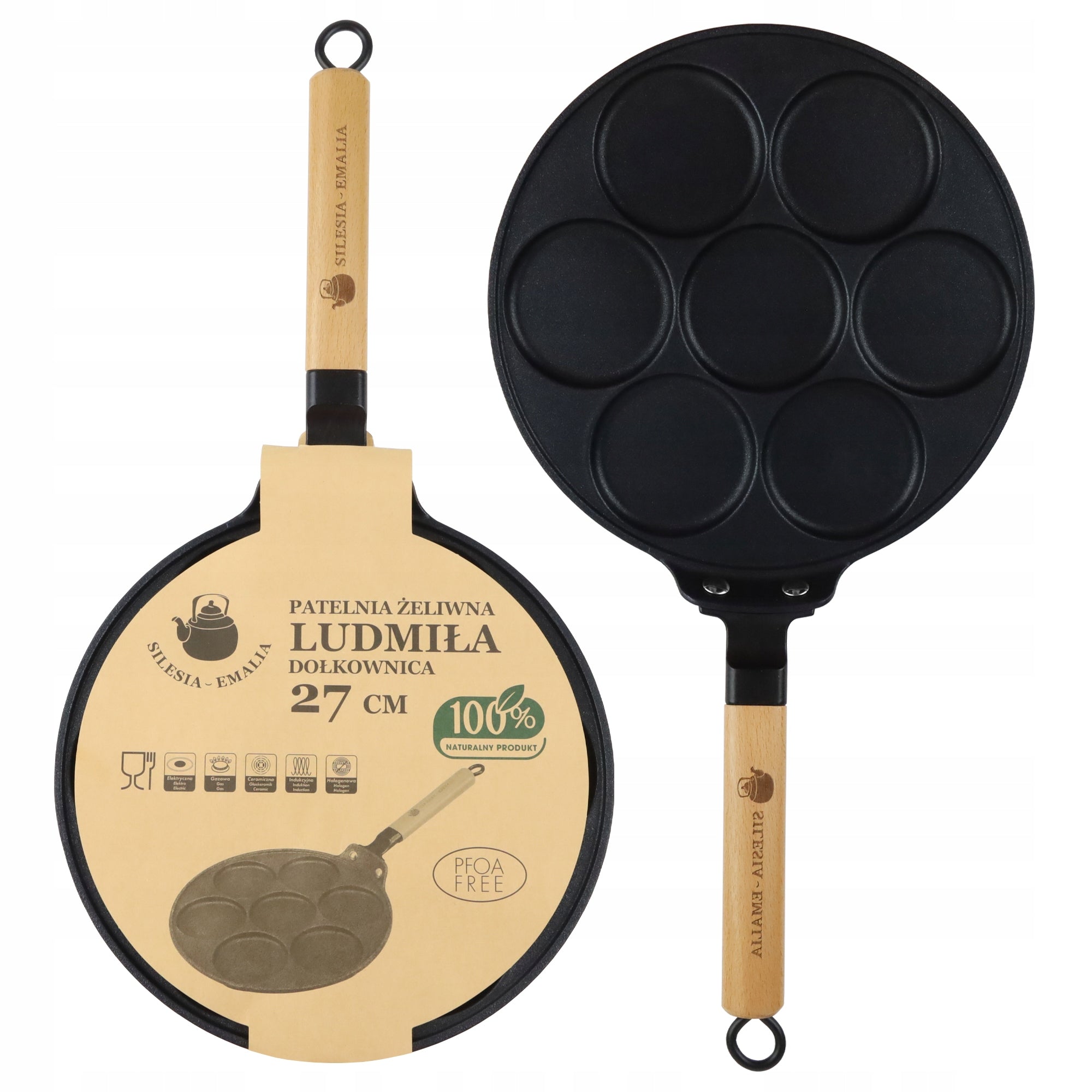 CAST IRON PANCAKE PANCAKES INDUCTION 27CM Manufacturer code 5905155038265