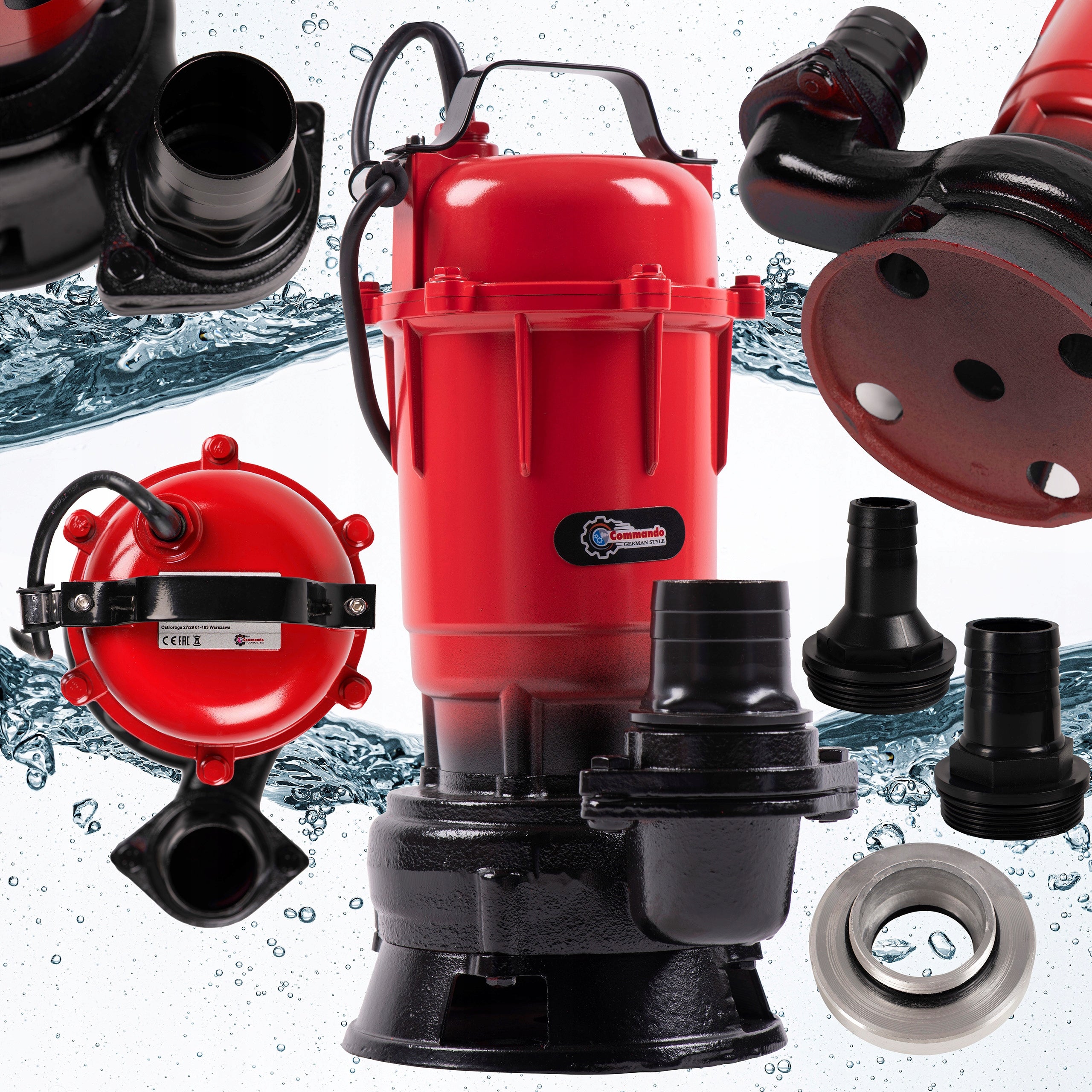 CAST IRON PUMP 14KG | FOR DIRTY WATER CLEAN SEPTIC TANK WITH SHREDDER SET