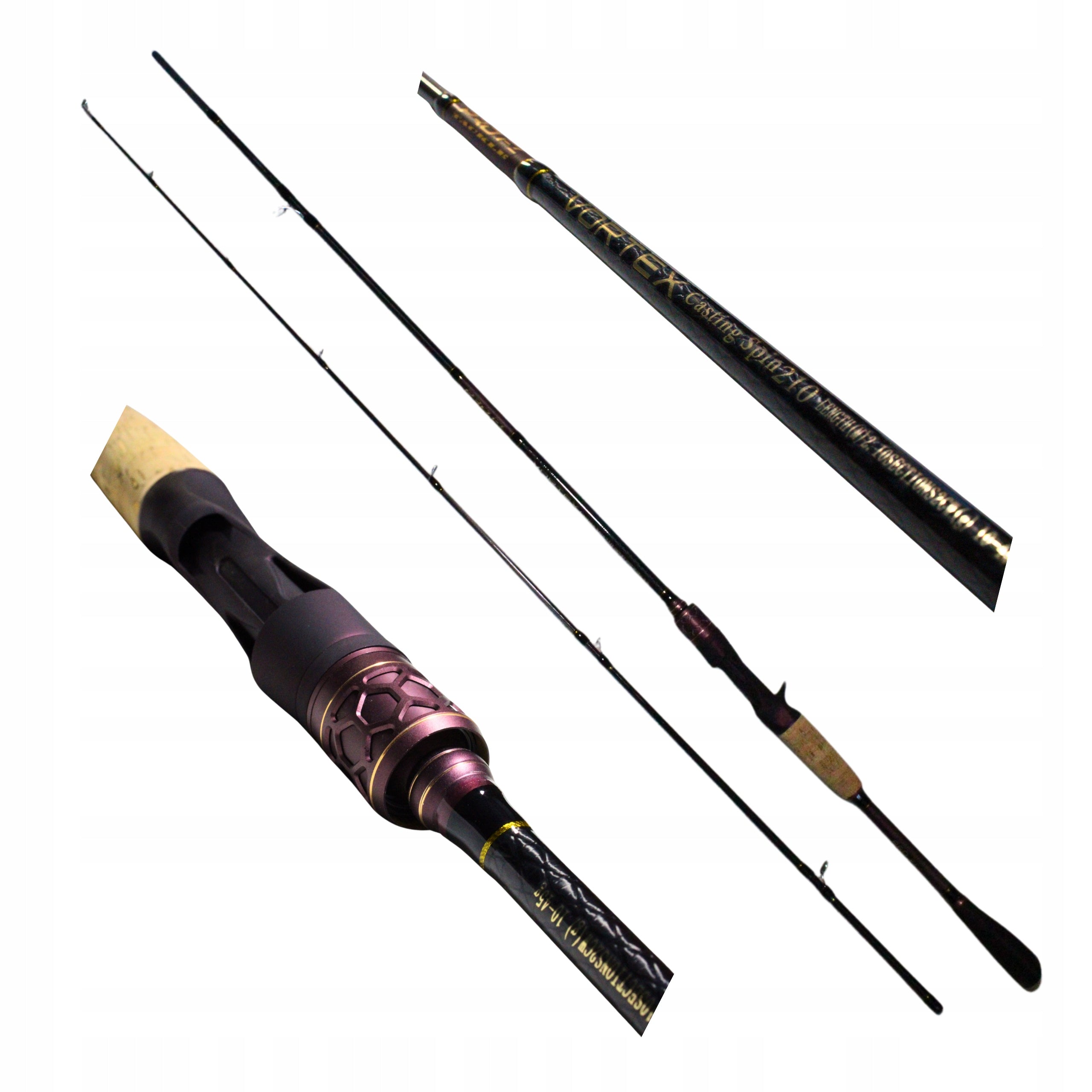CASTING ROD VORTEX 210 CM 10-45G FOR PIKE FISHING FOR RUBBER 