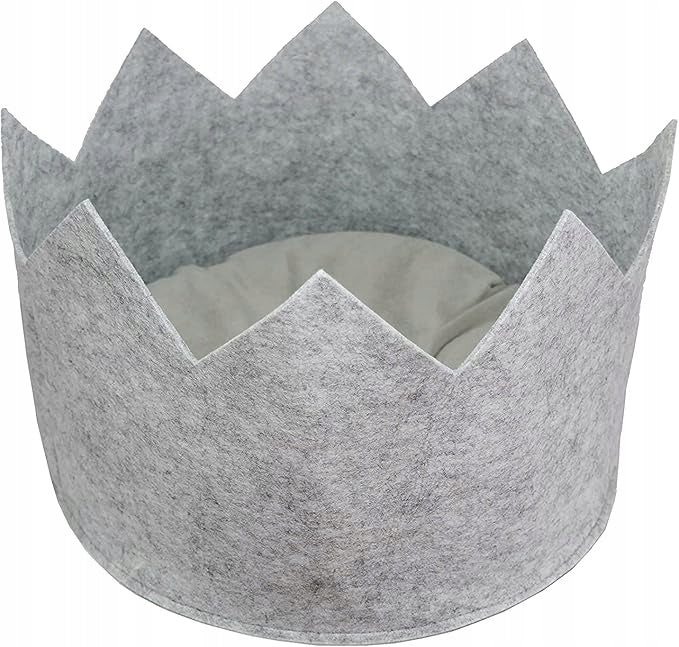 CAT BED SMALL DOG – CROWN + PILLOW INCLUDED FELT 36X24CM Manufacturer code 214089