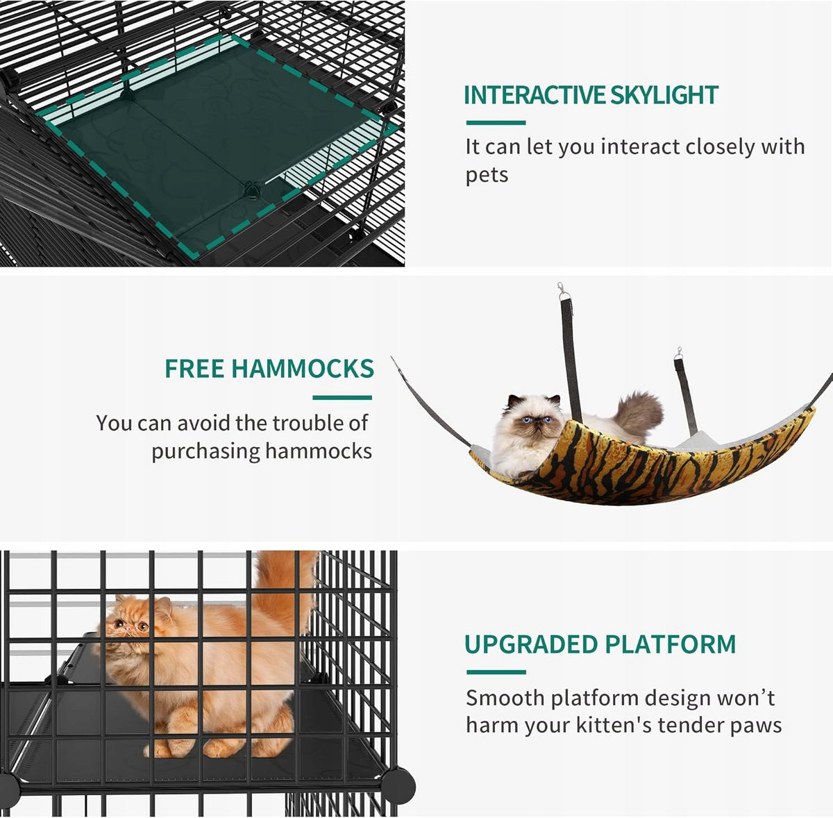 CAT CAGE LARGE 4 STOREY FLOORS FOR KITTENS WITH FERRET PIG HAMMOCK Packaging status original
