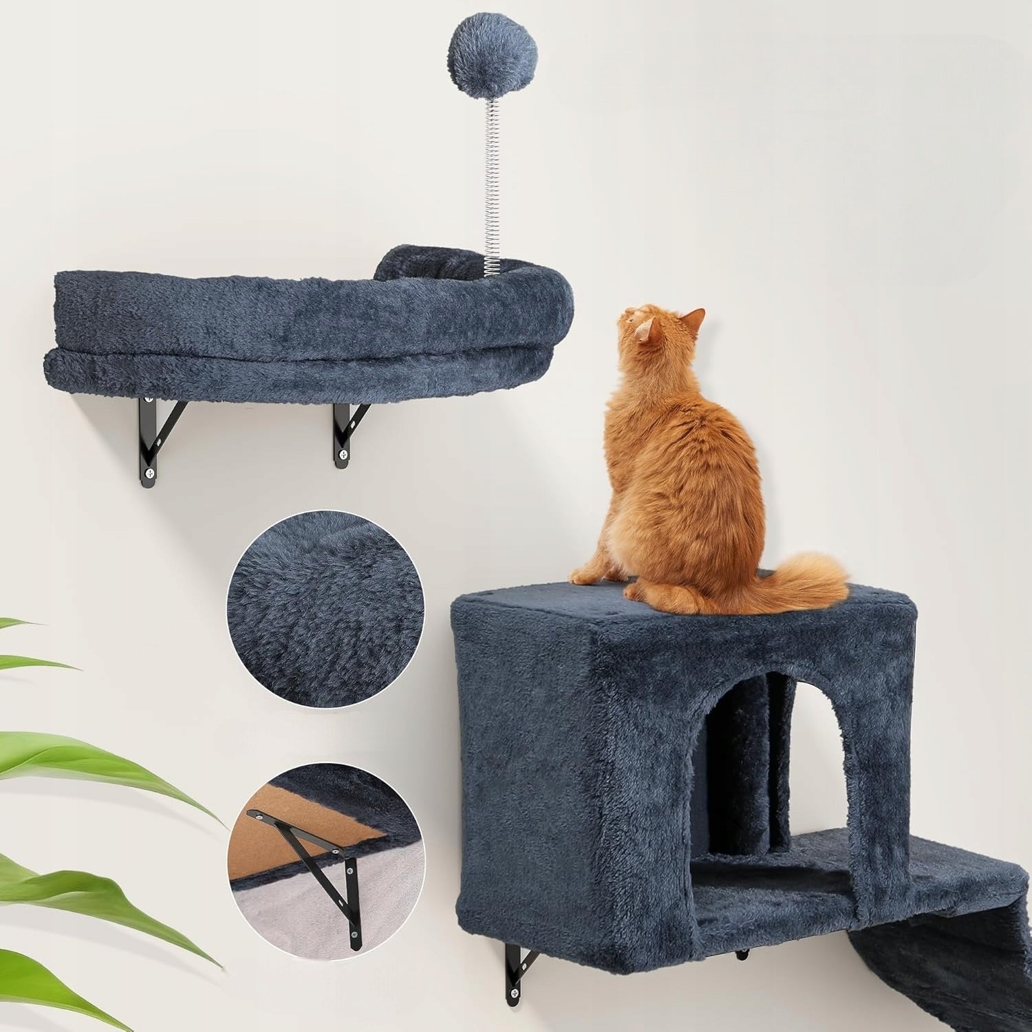 CAT CLIMBING WALL SET 8-PIECE YITAHOME SCRATCHING POST HOUSE BRIDGE Brand no brand