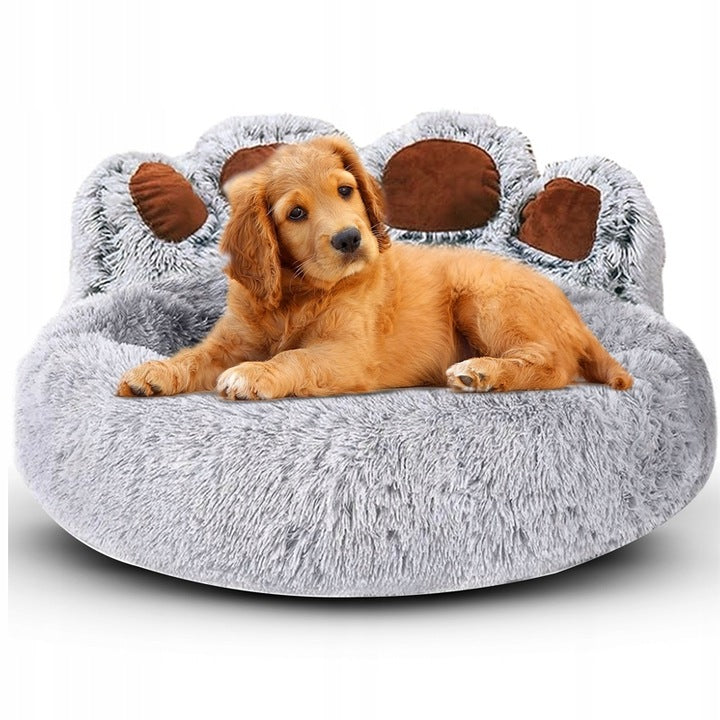 CAT DOG BED SOFT BED WATERPROOF SHAGGY PILLOW