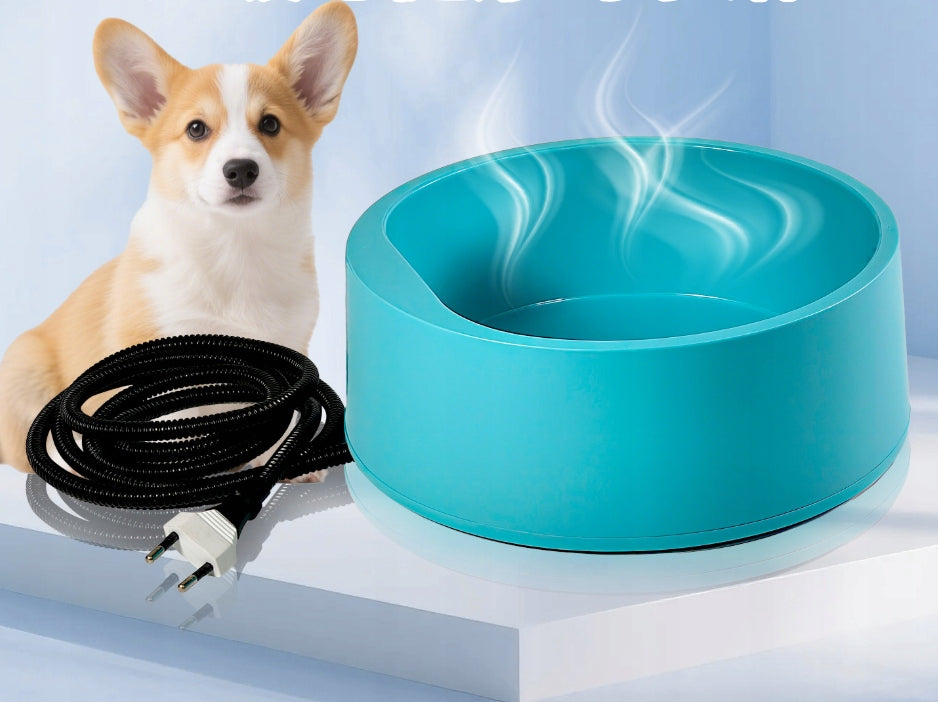 CAT DOG BOWL HEATED NON-SLIP WATER DRINKER THERMOSTAT LARGE Packaging status original