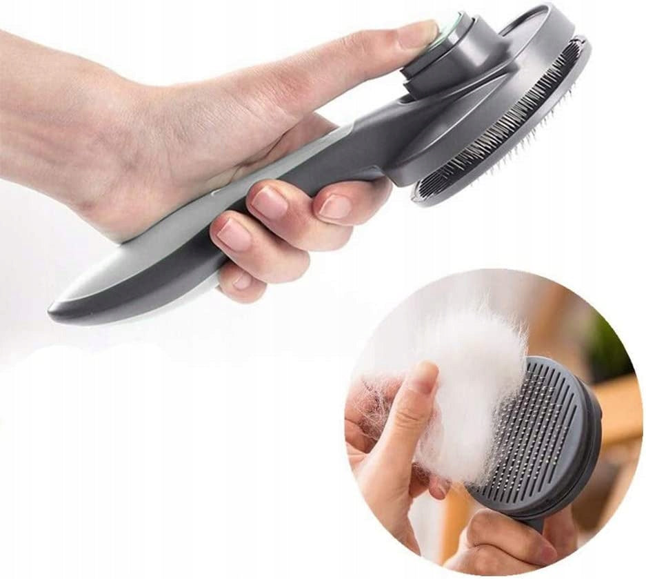 CAT DOG BRUSH for Hair Self-Cleaning Carded Comb Trimmer Packaging status original