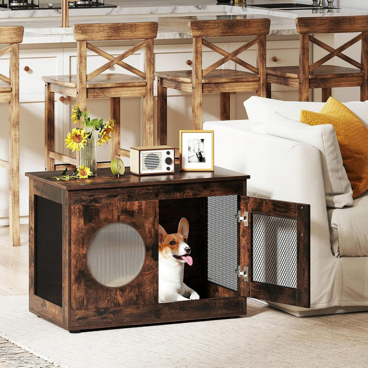 CAT DOG CAGE PLAYPEN SHELF CABINET BOOKCASE AUXILIARY TABLE WITH DOOR EAN (GTIN) 0096769986464
