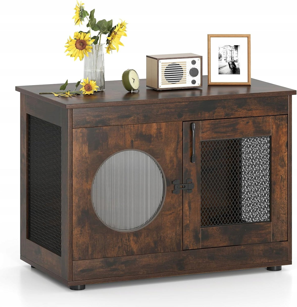 CAT DOG CAGE PLAYPEN SHELF CABINET BOOKCASE AUXILIARY TABLE WITH DOOR