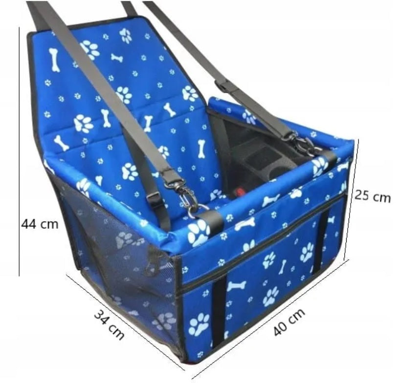 CAT DOG CAR SEAT TRANSPORTER SEAT BAG BLUE Manufacturer code PF-30 niebieska wzowy