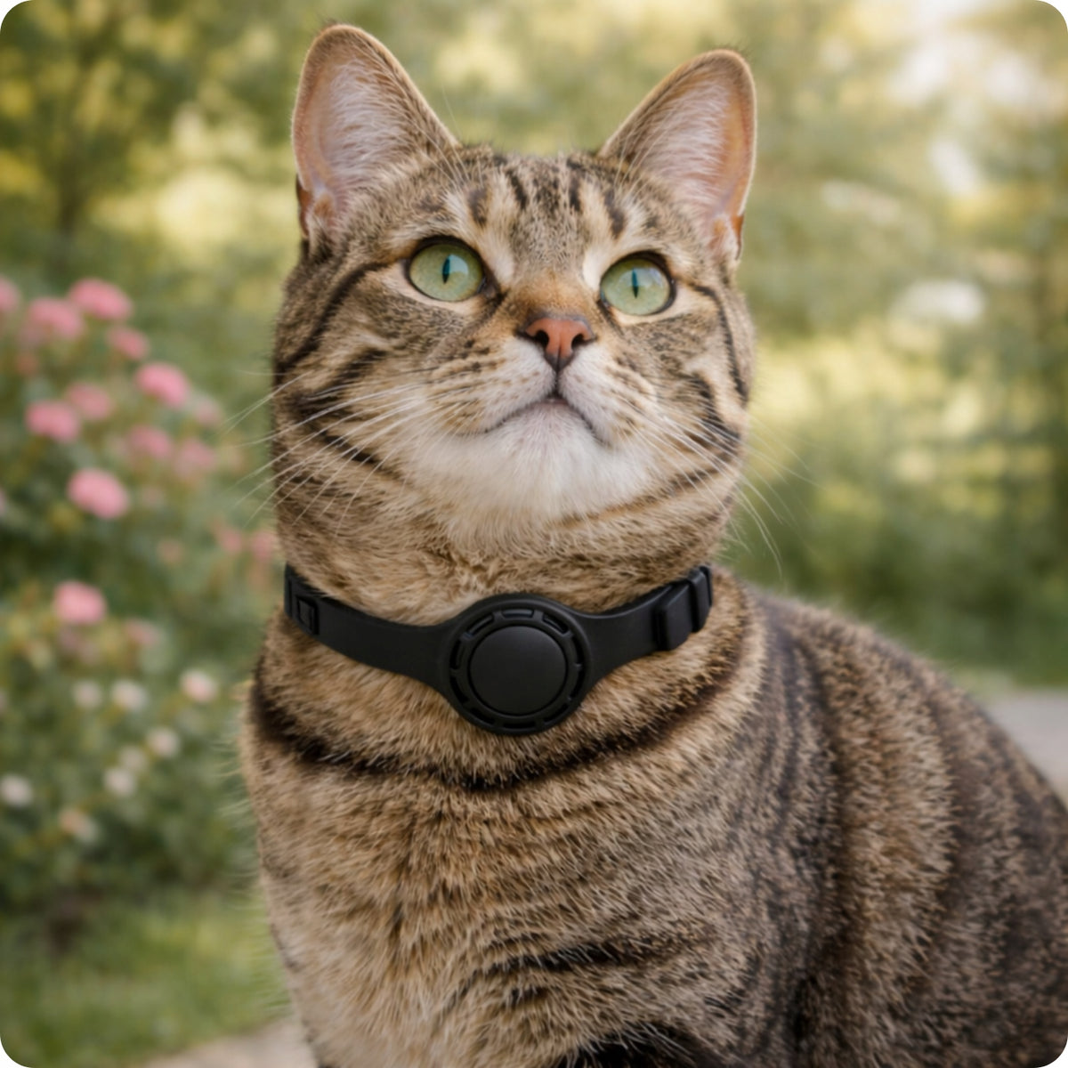 CAT DOG COLLAR WITH GOOGLE FIND MY ANDROID TAG SMART CASE Model XQ3 + F17