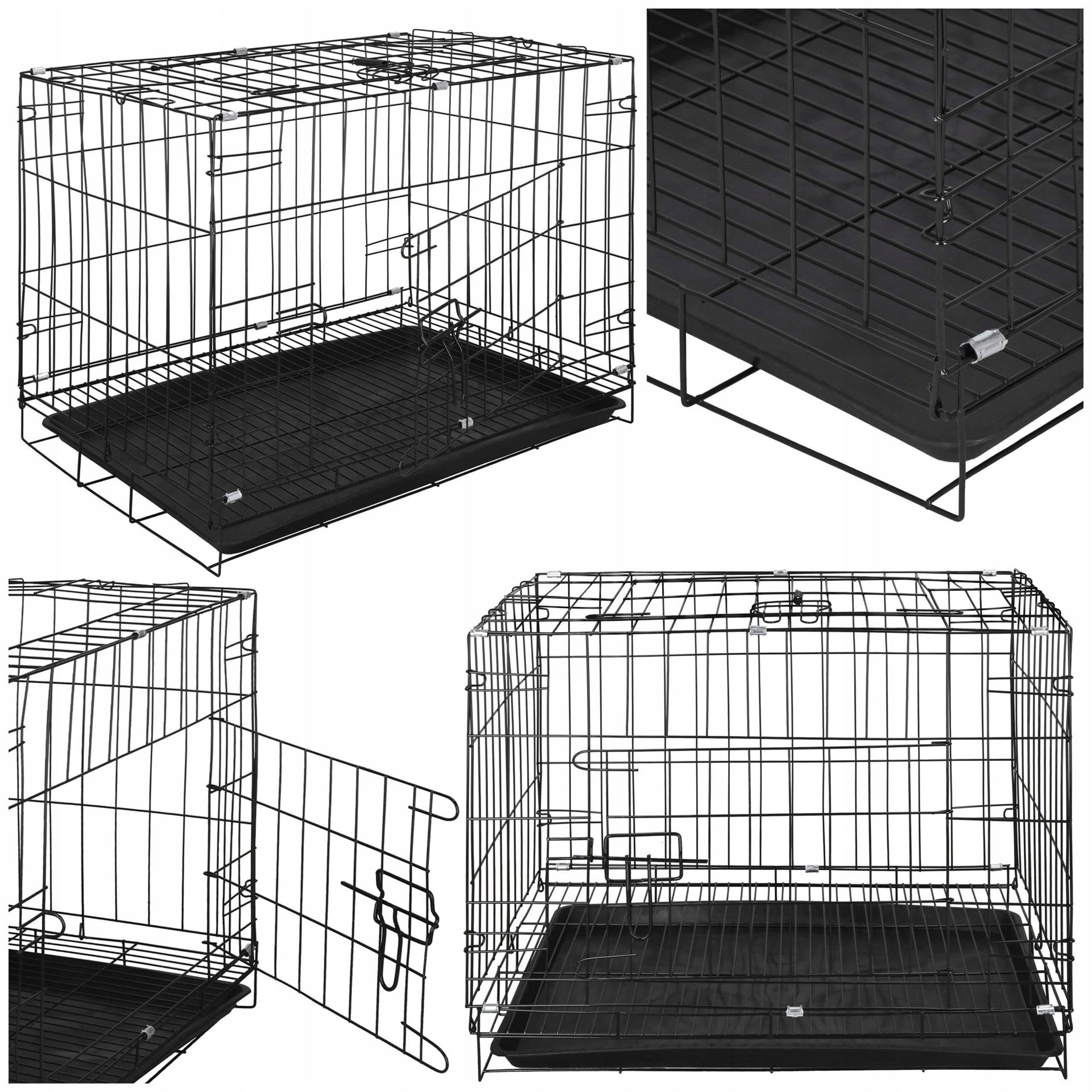 CAT DOG PLAYPEN CAGE STRONG CATWALK METAL FOLDING 60x50x42cm Packaging status original