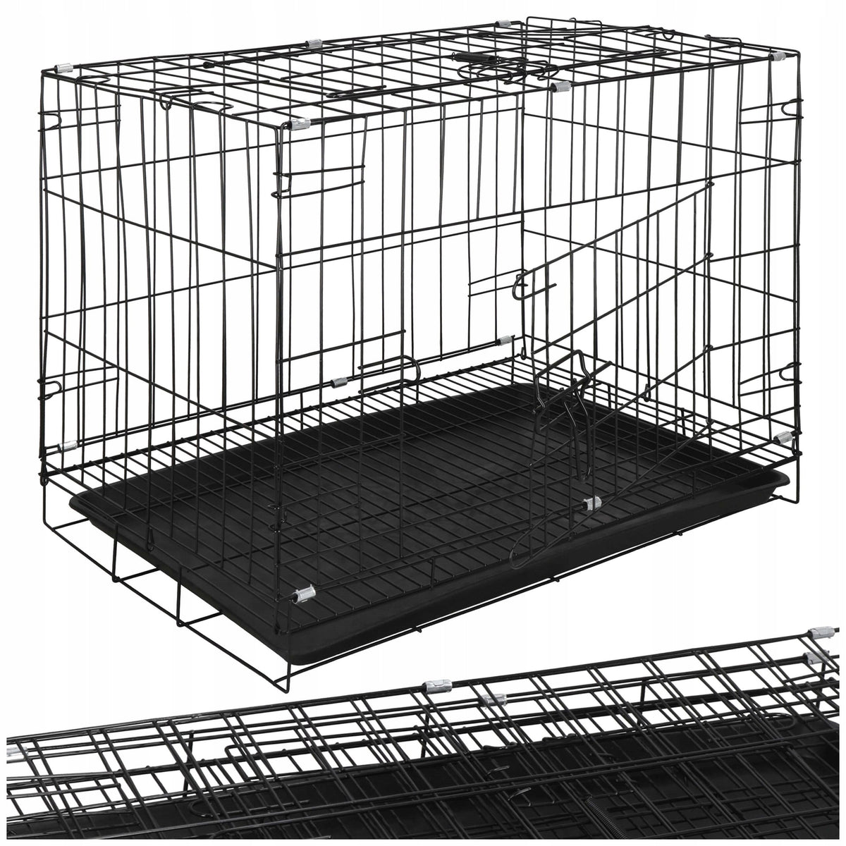CAT DOG PLAYPEN CAGE STRONG METAL CATWALK FOLDING 60x50x42cm Packaging status original