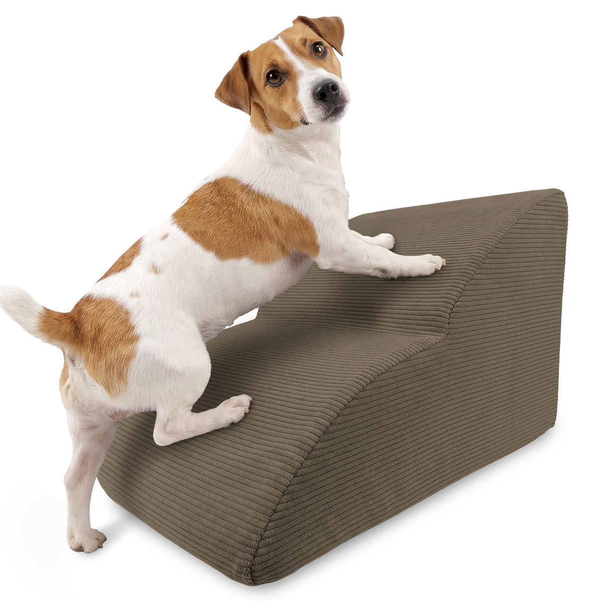 CAT DOG STAIRS TO BED PLATFORM 2 DEGREES 30 CM CORDUROY BROWN