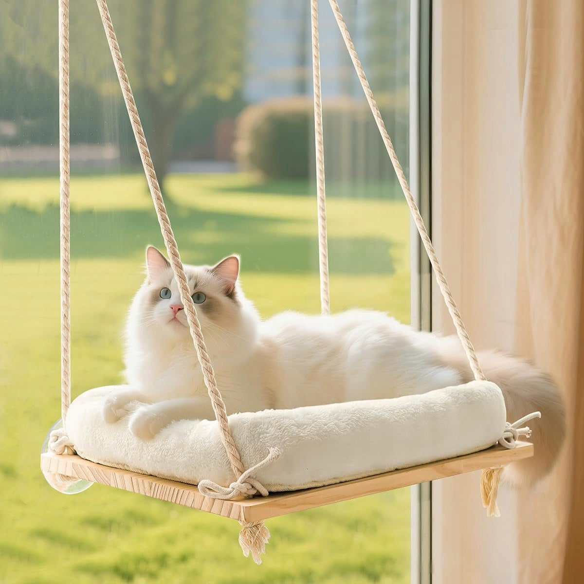 CAT HAMMOCK FOR WINDOW-BED ON SUCTION CUPS SOLID UP TO 36KG Manufacturer code DFXGHFDHFGJ
