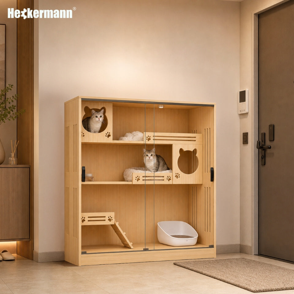 CAT HOUSE BED TOWER BOOTH 3 LEVEL HOUSE CABINET 120x120x40cm Product width 40 cm
