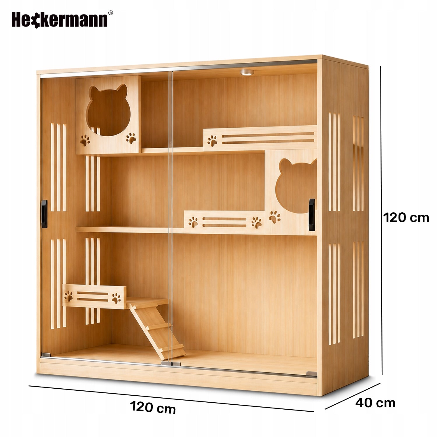 CAT HOUSE BED TOWER BOOTH 3 LEVEL HOUSE CABINET 120x120x40cm Trade name Heckermann 120x120x40cm N3