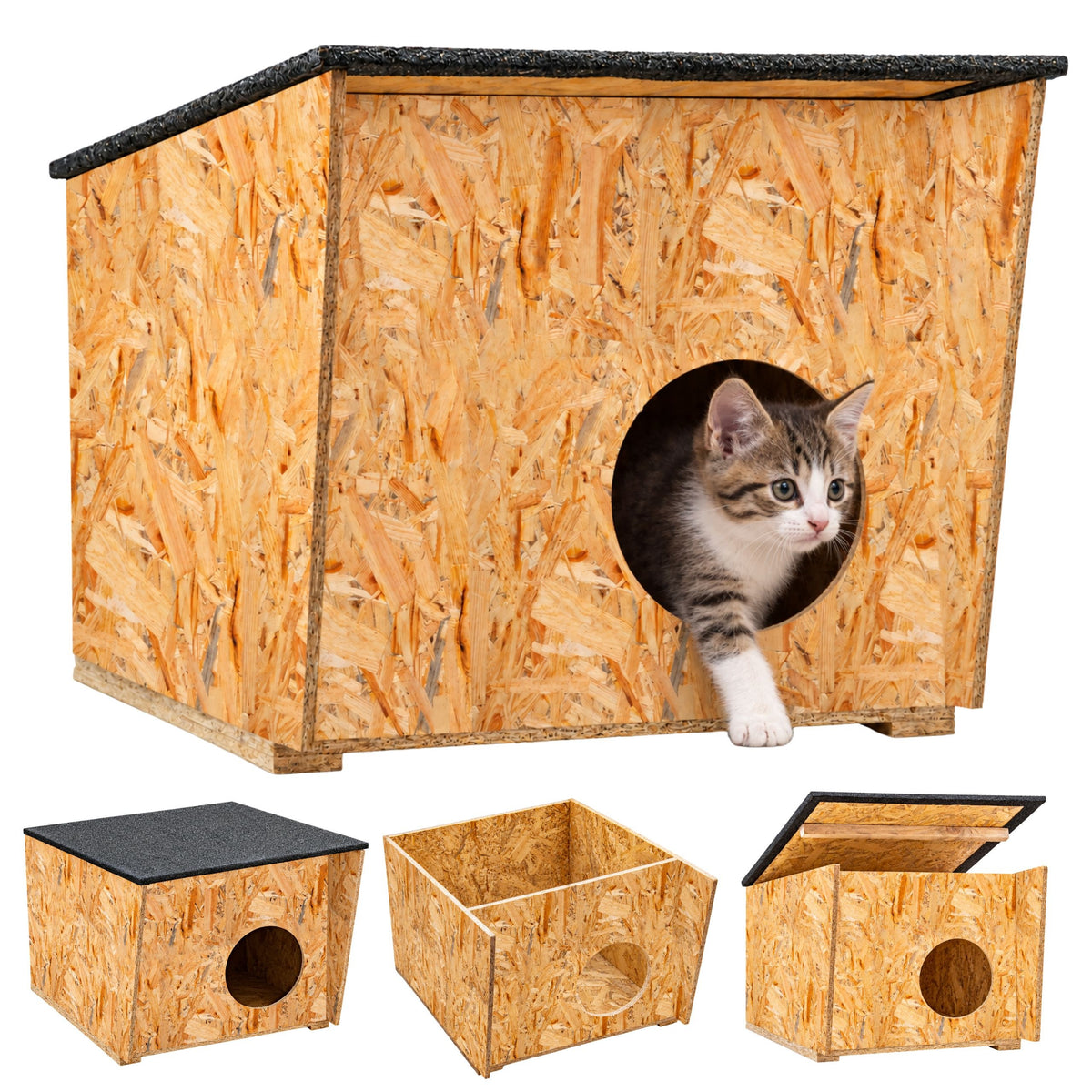 CAT HOUSE DOG BOOTH FULLY FOLDED BED KENNEL FOR WINTER